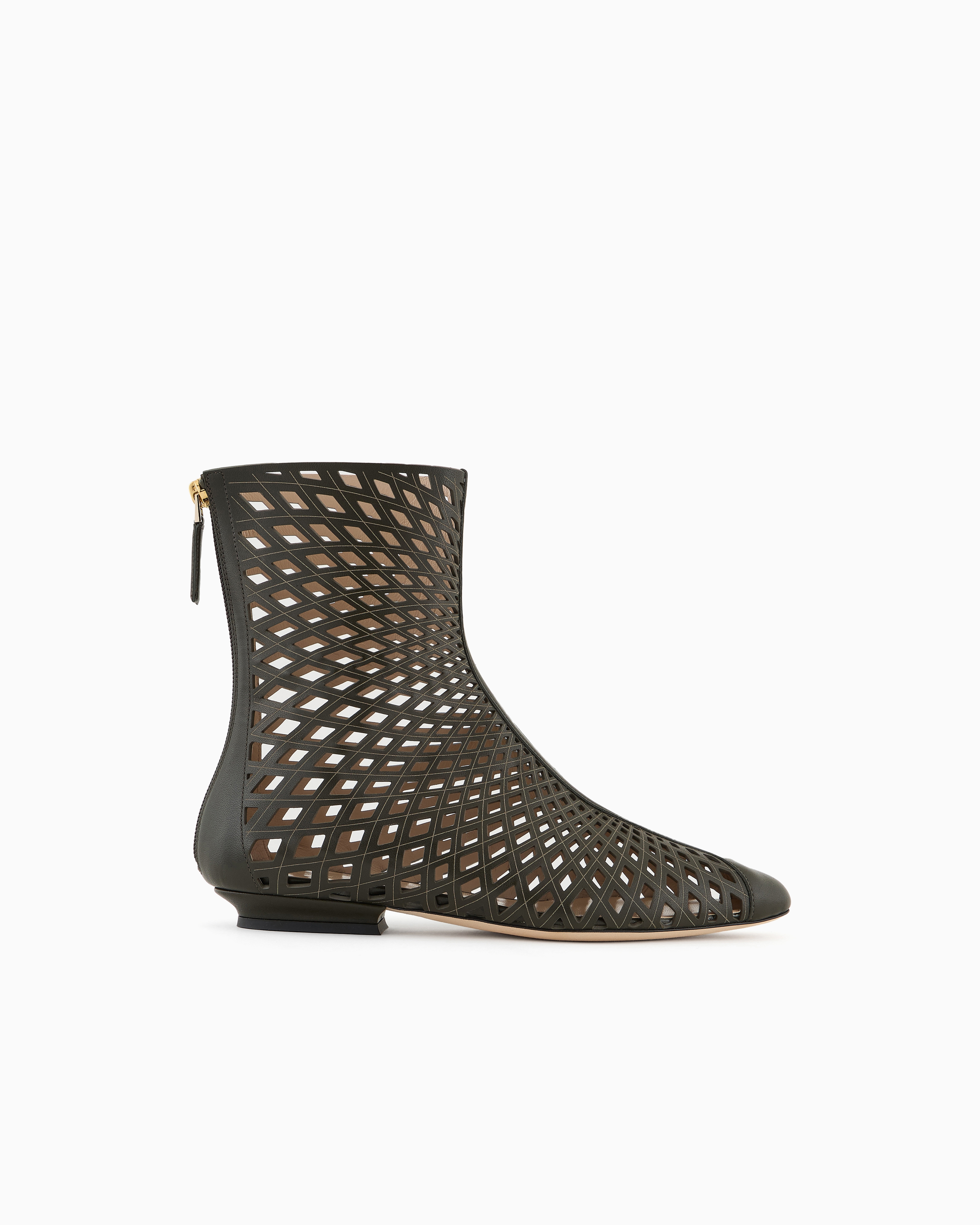 Giorgio Armani Leather Ankle Boots