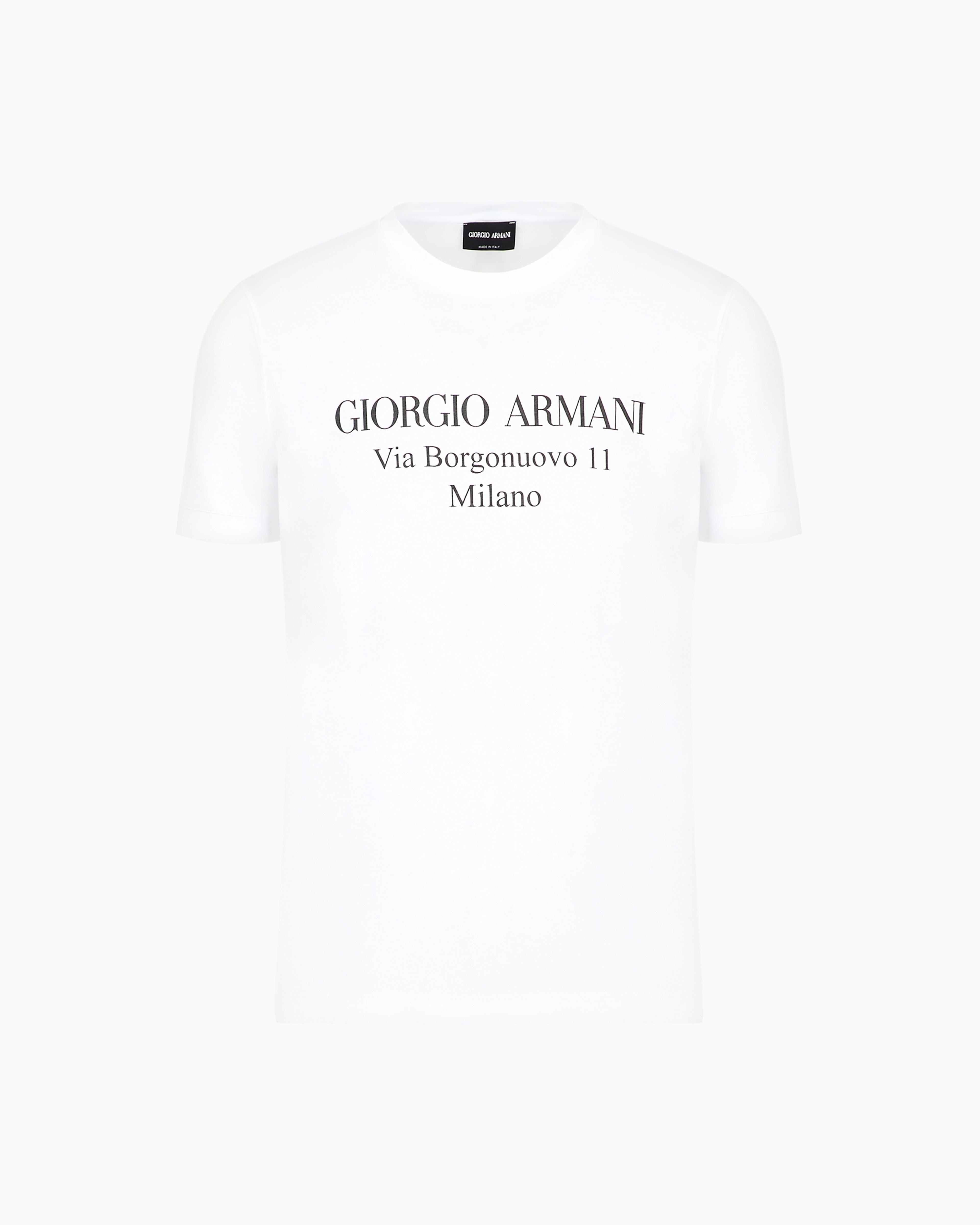 Giorgio Armani 洗練 Borgonuovo 11 ピーマコットン Tシャツ Borgonuovo 11 crew-neck T-shirt in Pima cotton jersey