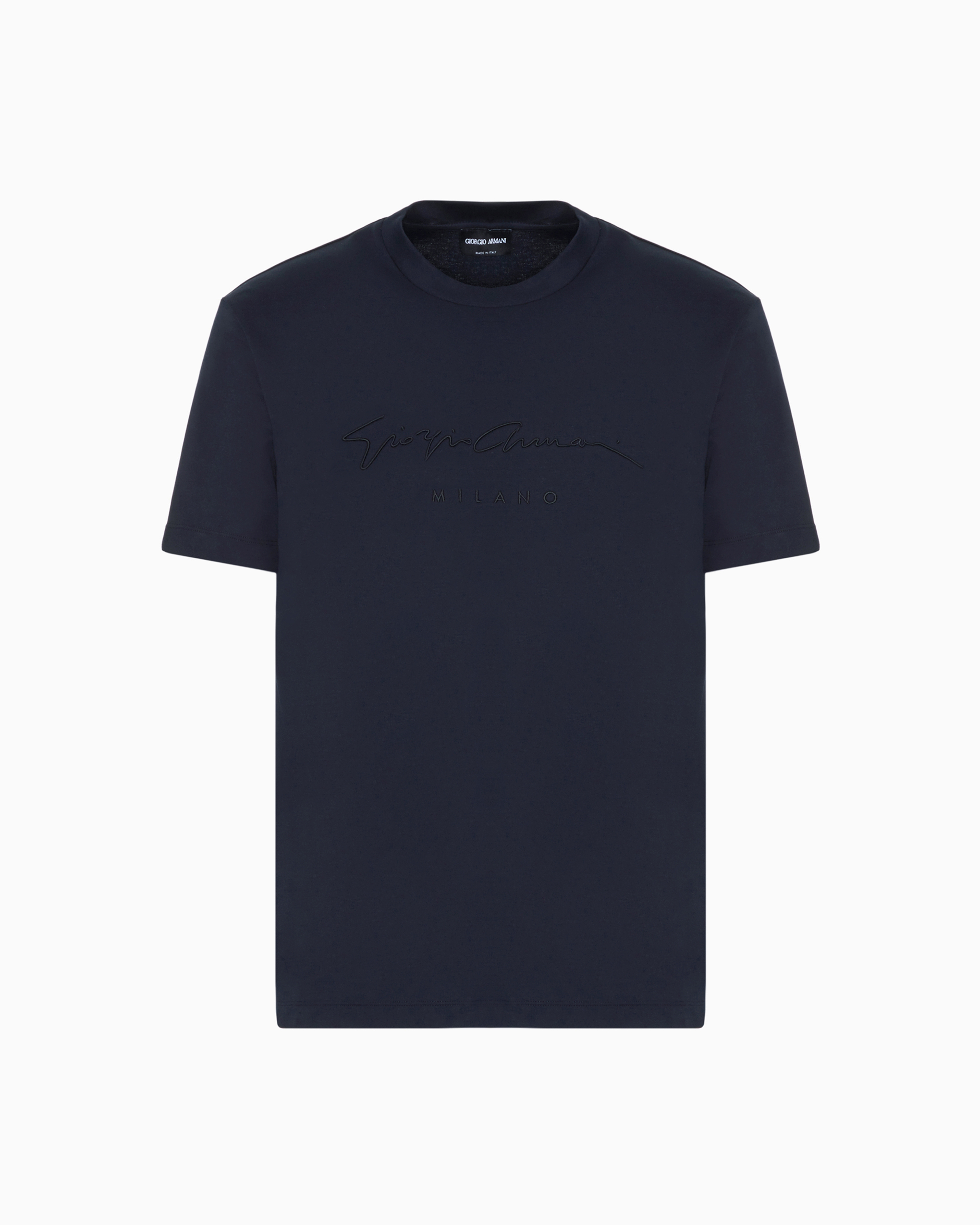 ★GIORGIO ARMANI★インターロック クルーネック Tシャツ クルーネックTシャツ カシミア／コットン インターロック