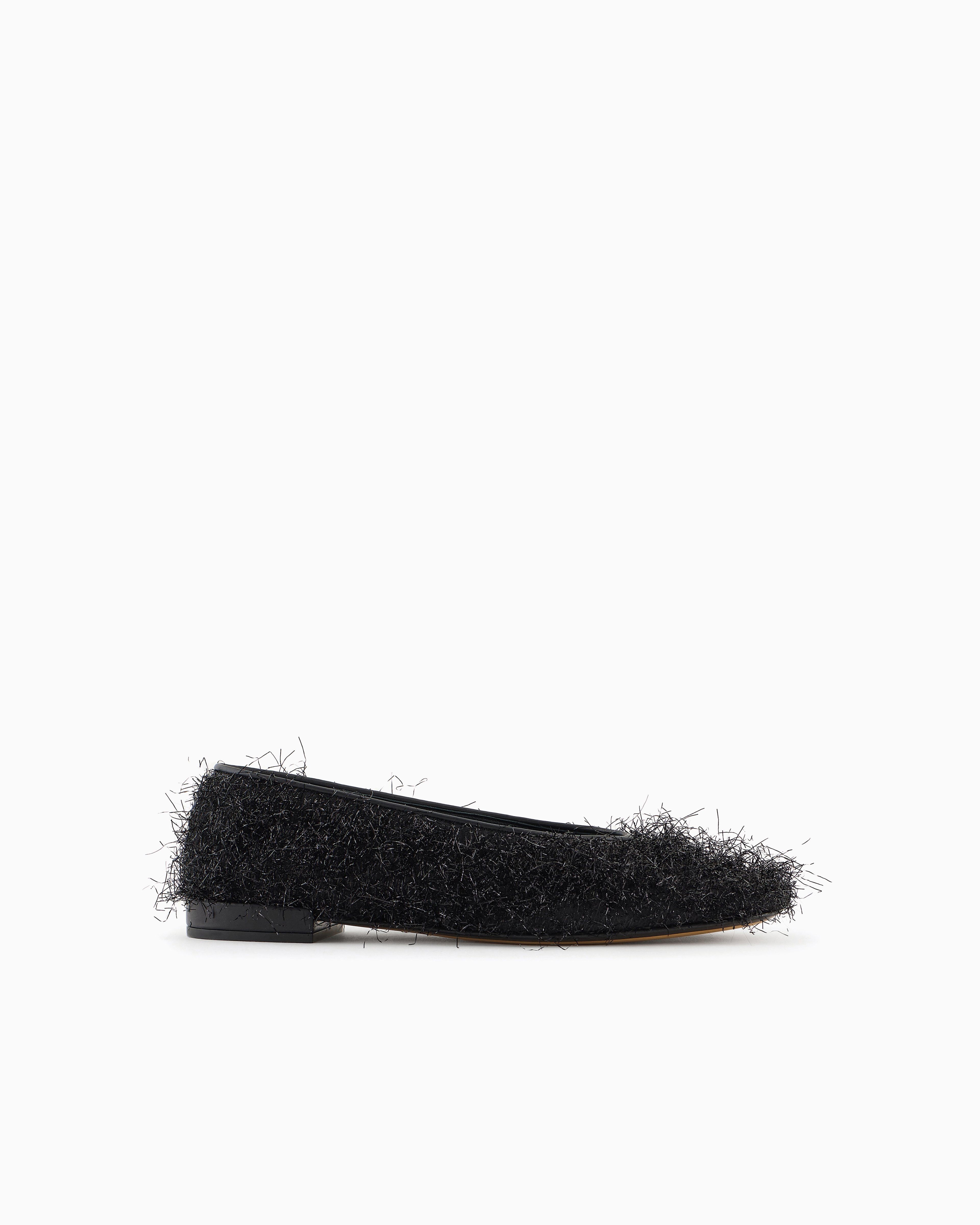 Giorgio Armani x 10 Corso Como faux-fur fabric ballerinas