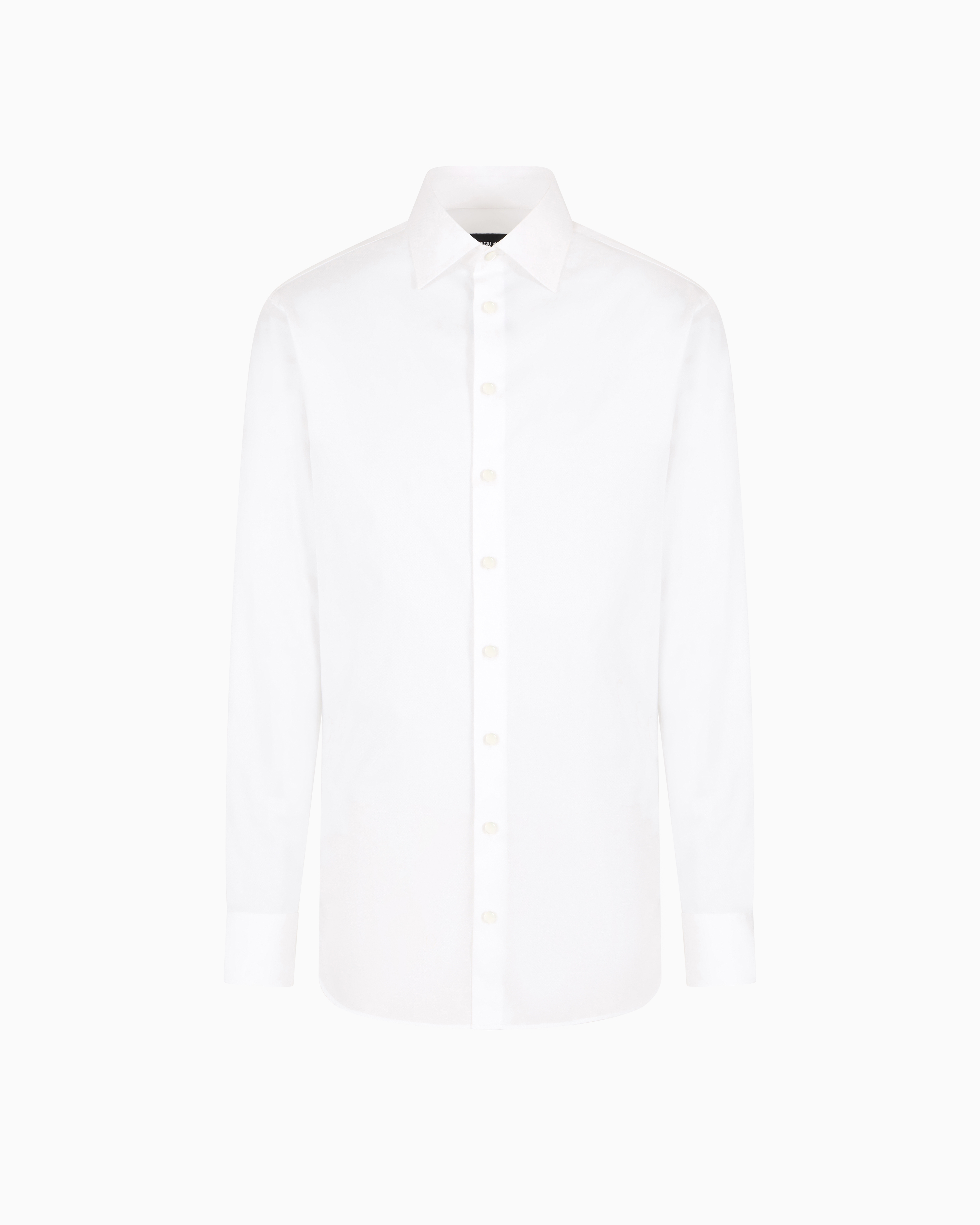 送料無料 レギュラーフィットシャツ コットン製 光沢仕上げ | Giorgio Armani トップス