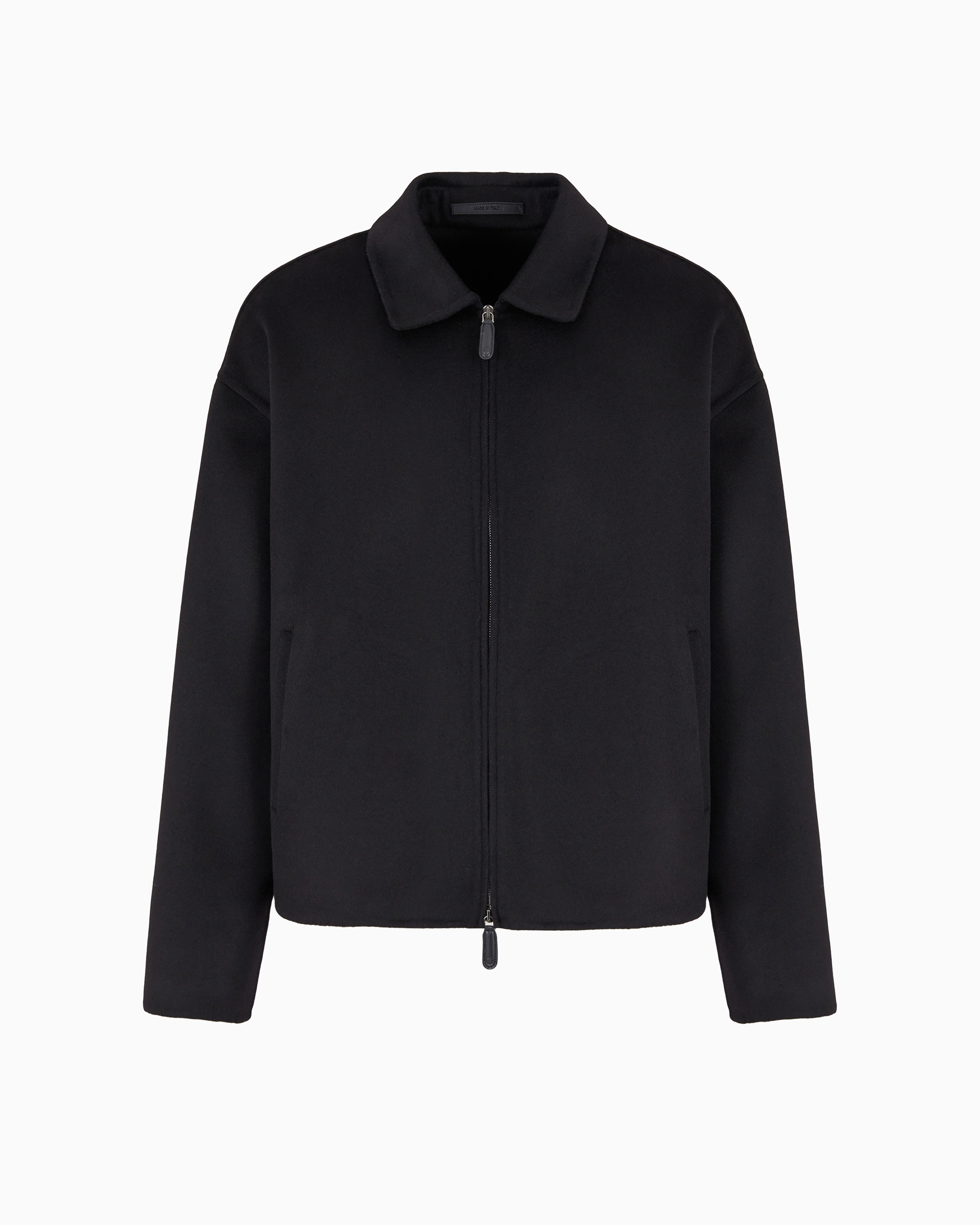 Giorgio Armani Black Double Cashmere Cloth Blouson 52_R
