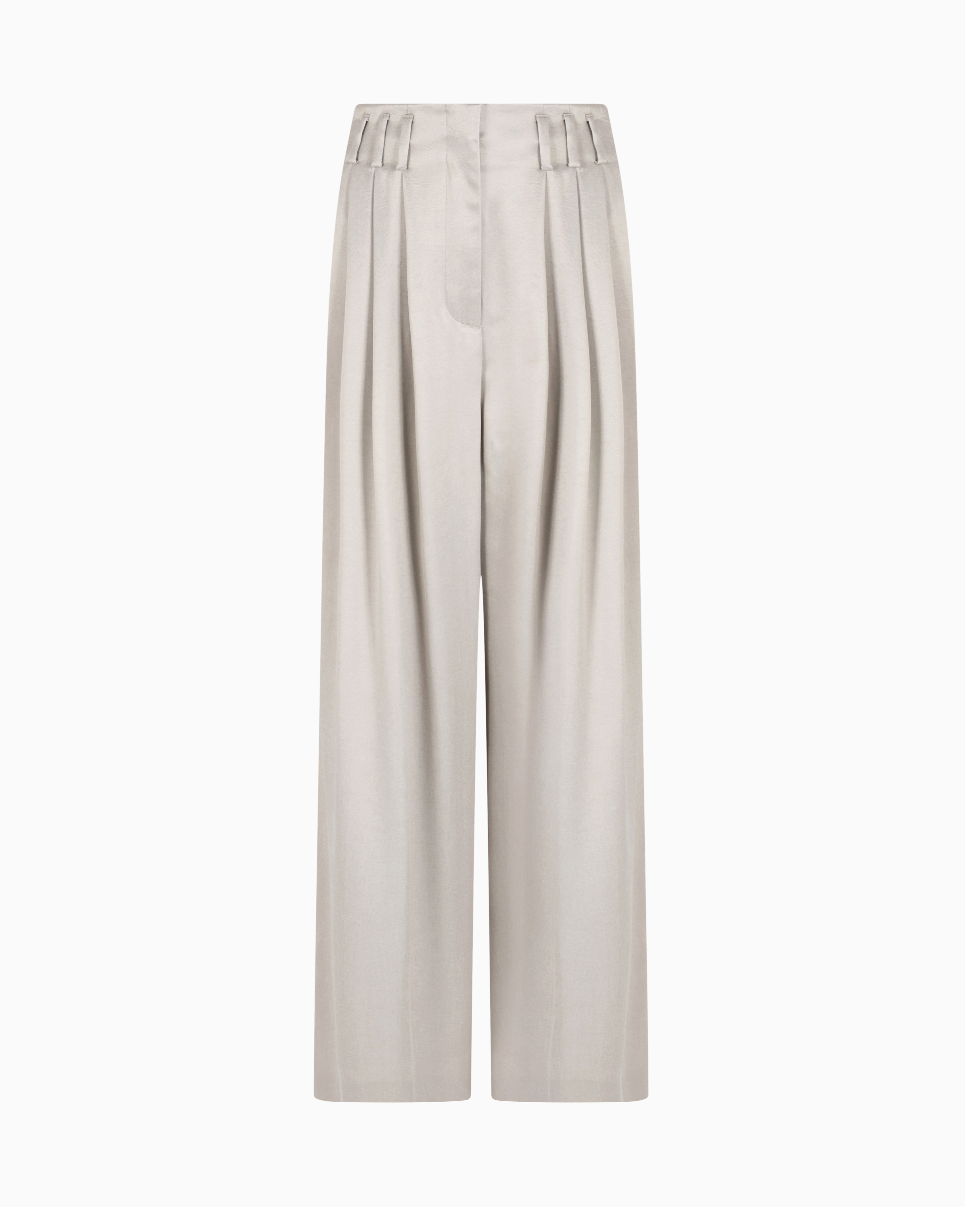 GIORGIO ARMANI VISCOSE PANTS パンツ Double-sided jersey single-pleat trousers | Giorgio Armani
