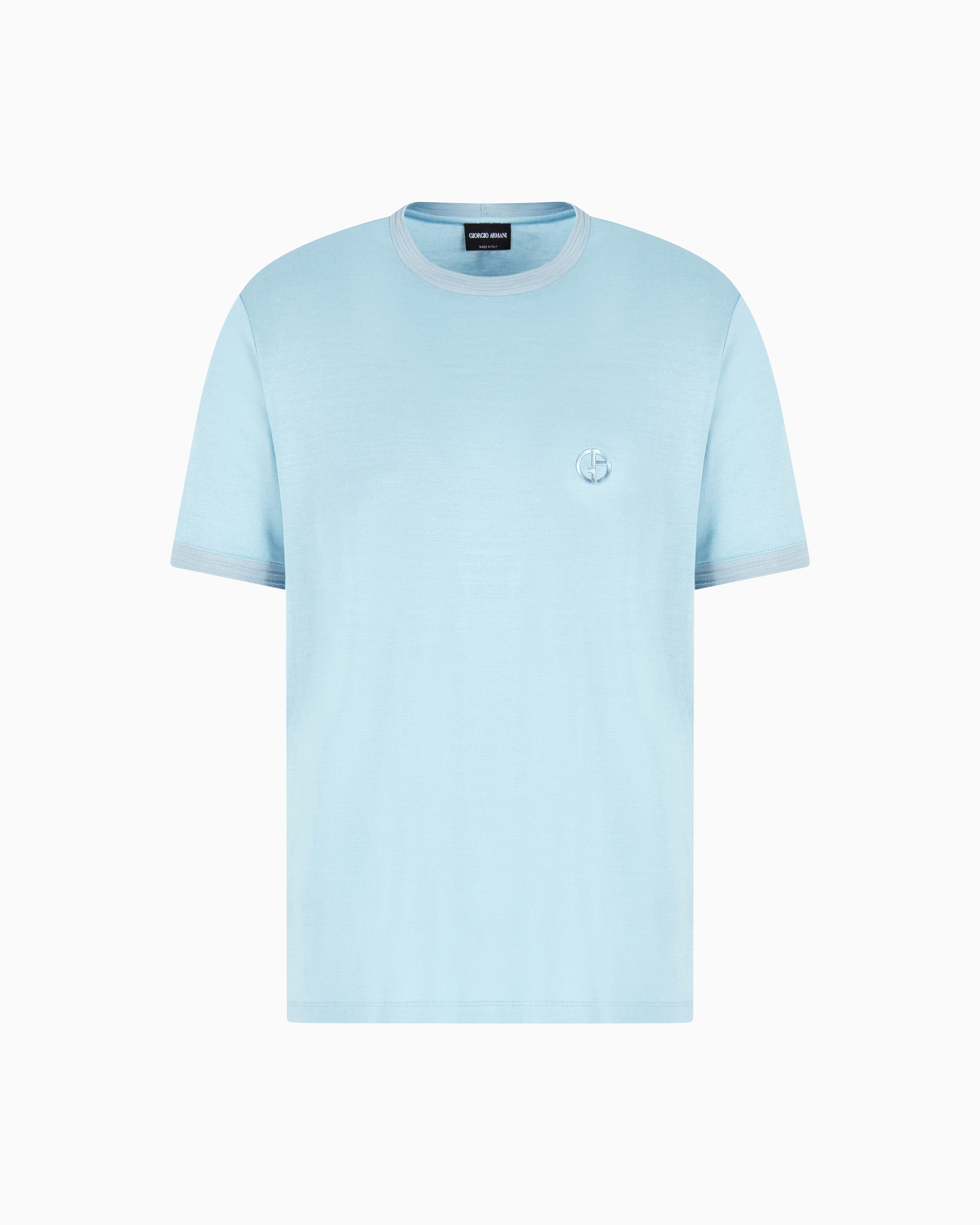 Giorgio Armani Oversized Silk, Linen And Cotton T-shirt