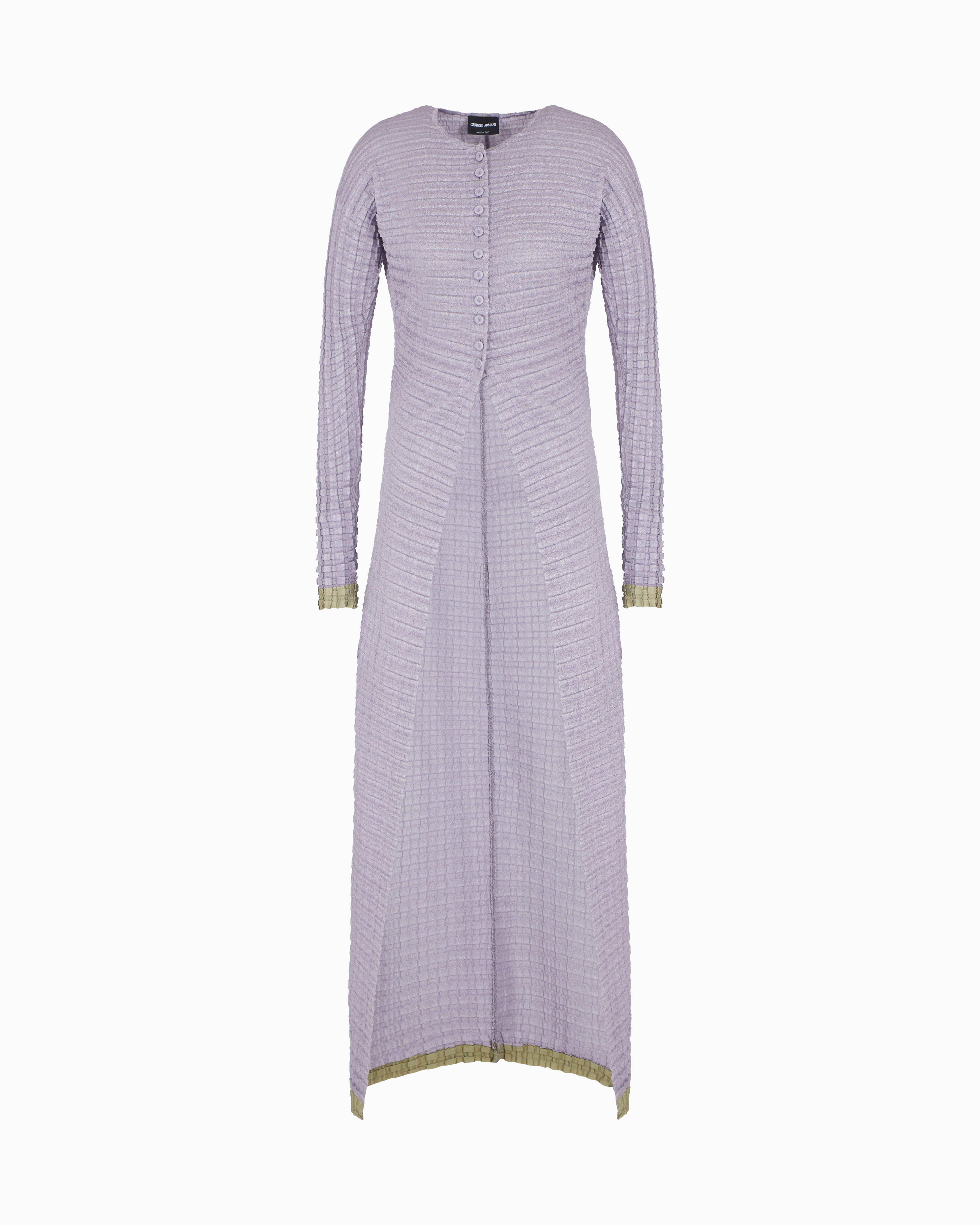 Giorgio Armani Pleated Jersey Long Cardigan