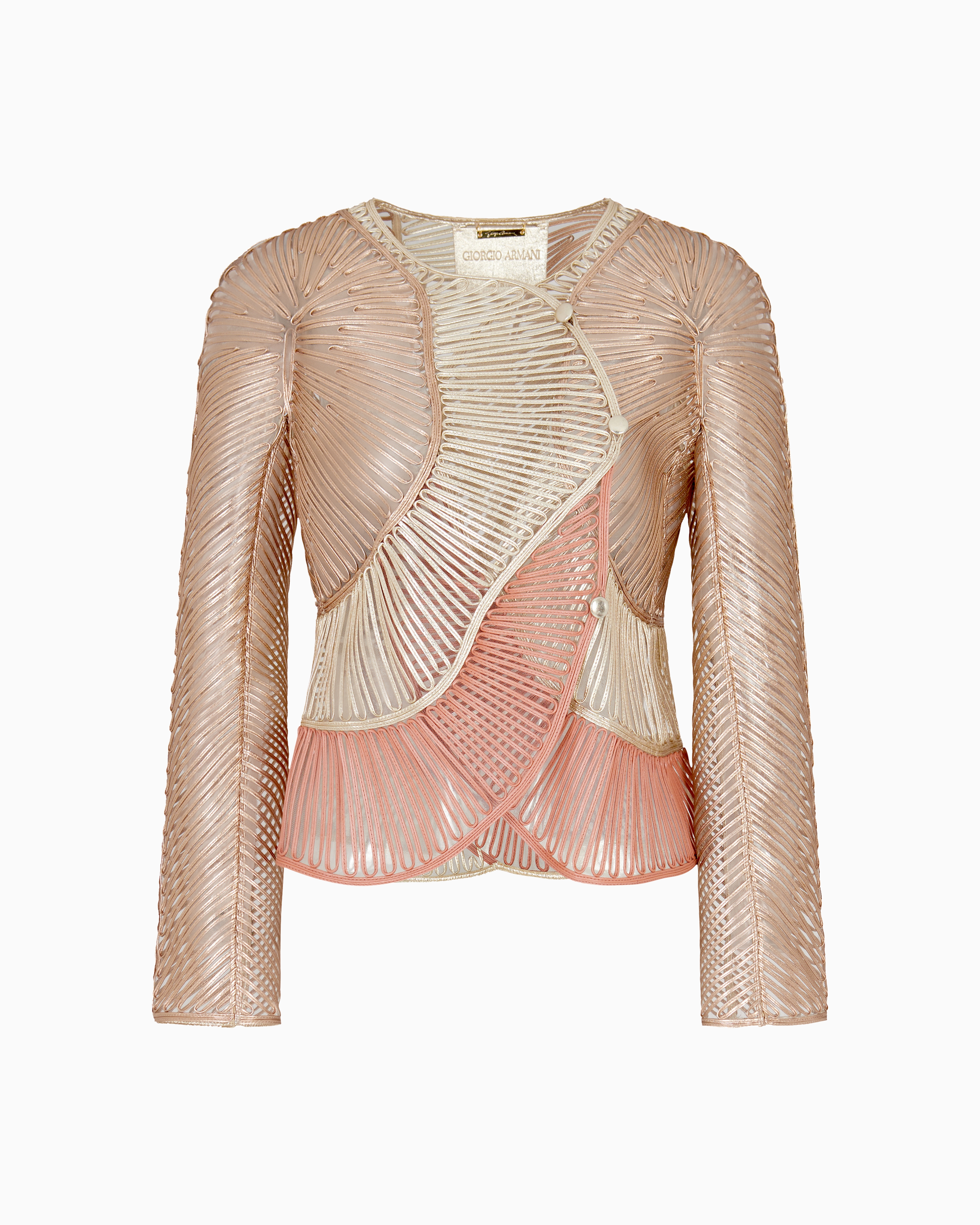 Giorgio Armani Pearlised Nappa-leather Jacket