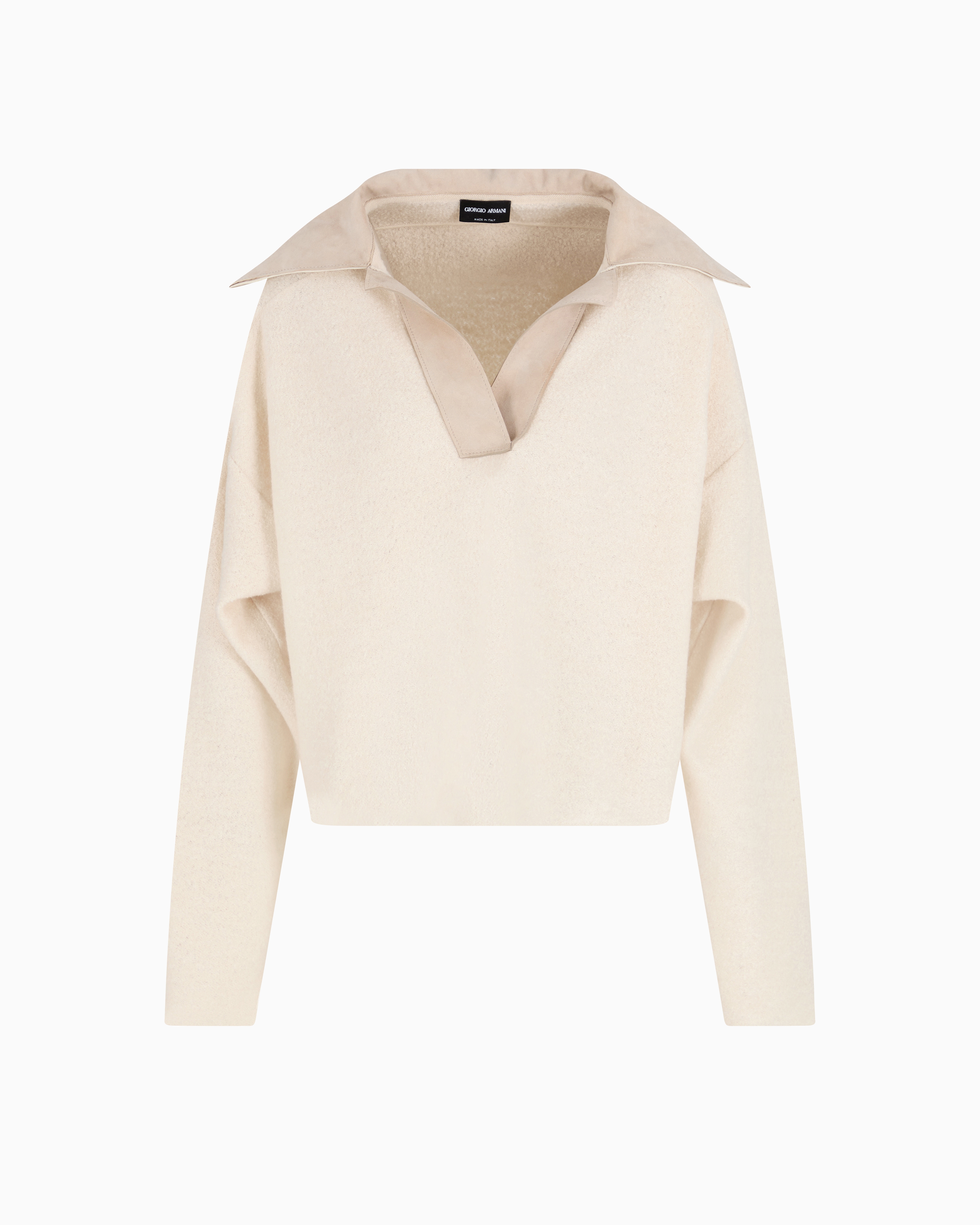Giorgio Armani Knit And Silk Polo Shirt