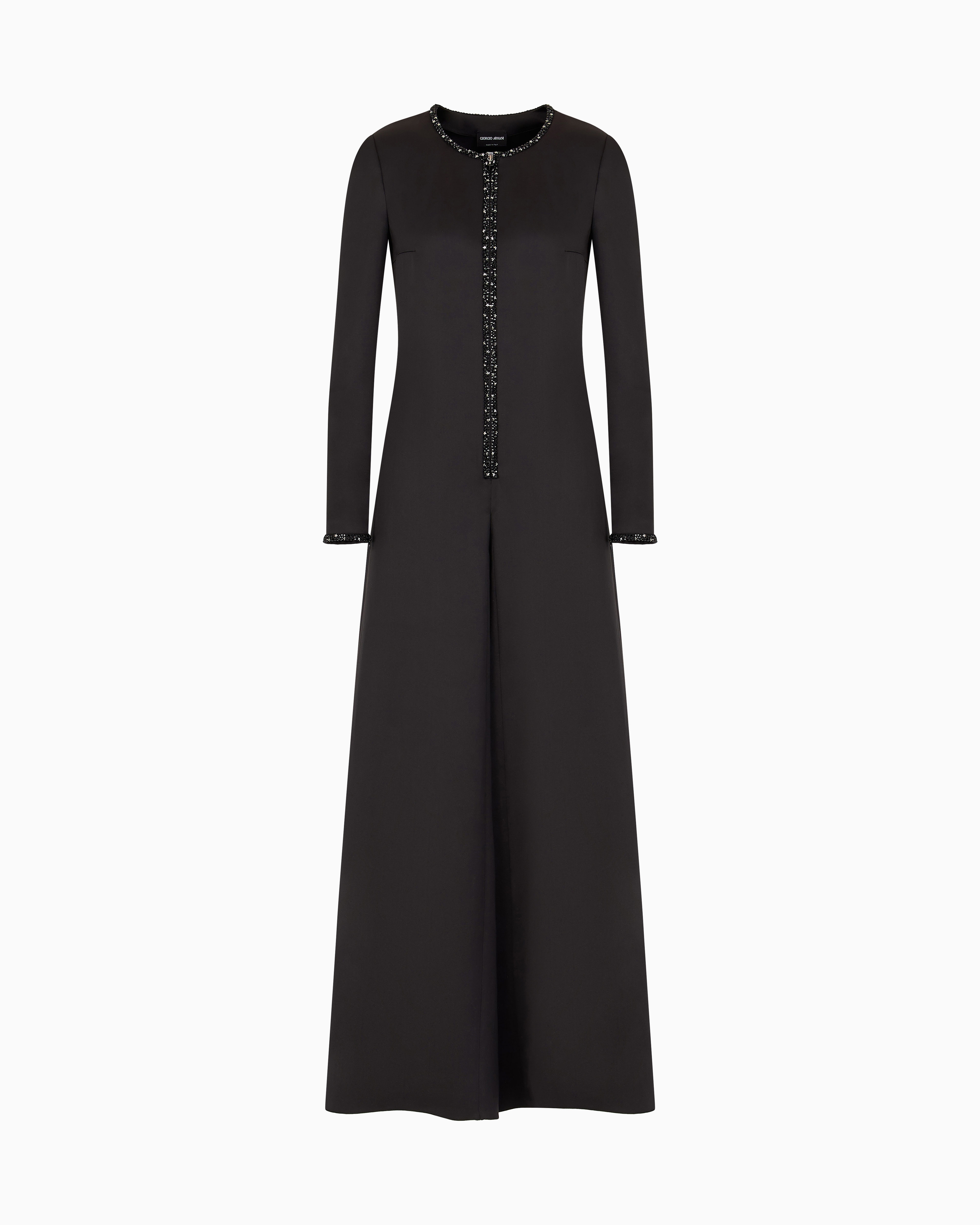 Giorgio Armani Silk Jumpsuit With Embroidered Details