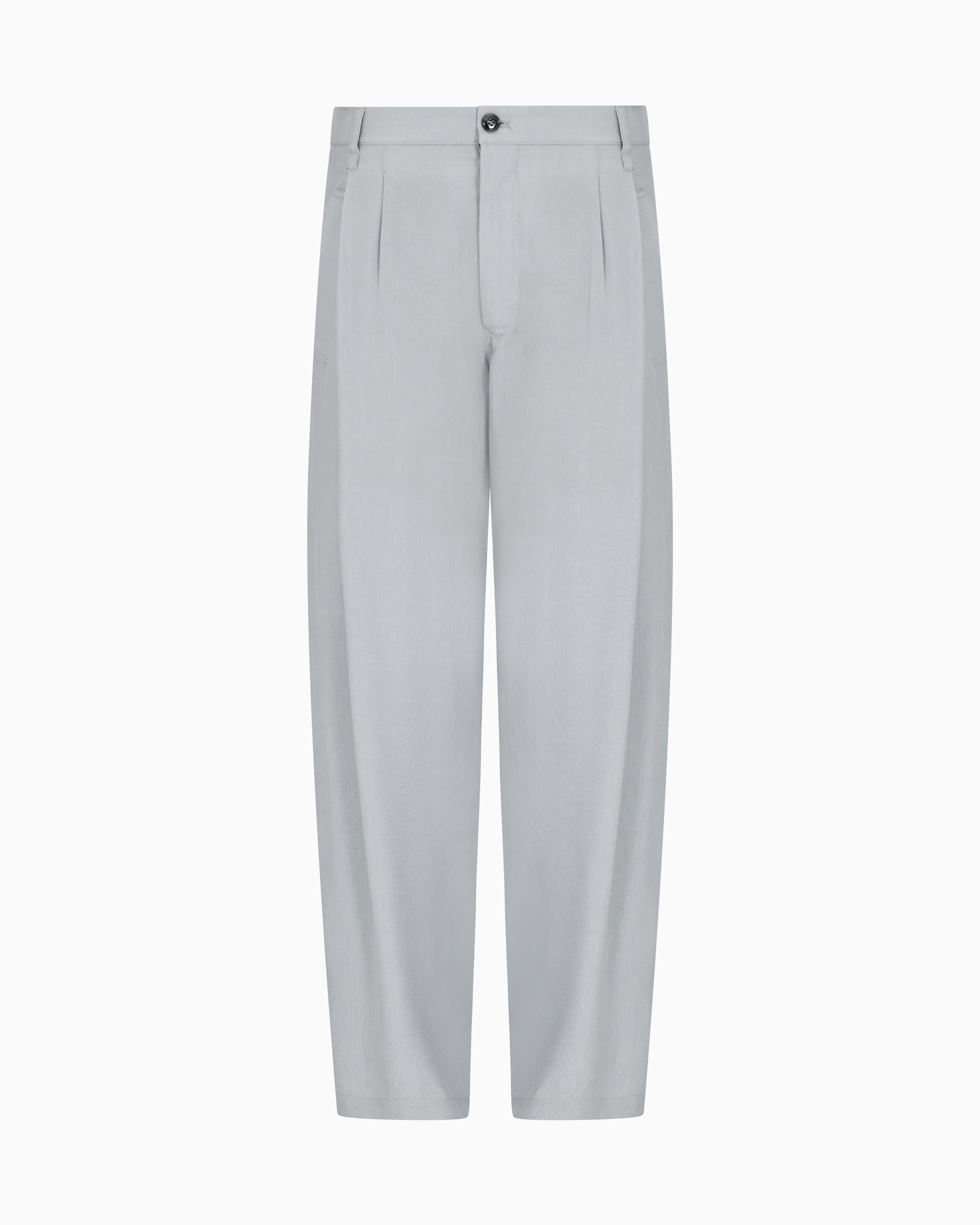 パンツ GIORGIO ARMANI Eco-viscose e cupro trouser with pinces Rosa Eco-viscose e cupro trouser with pinces GIORGIO ARMANI