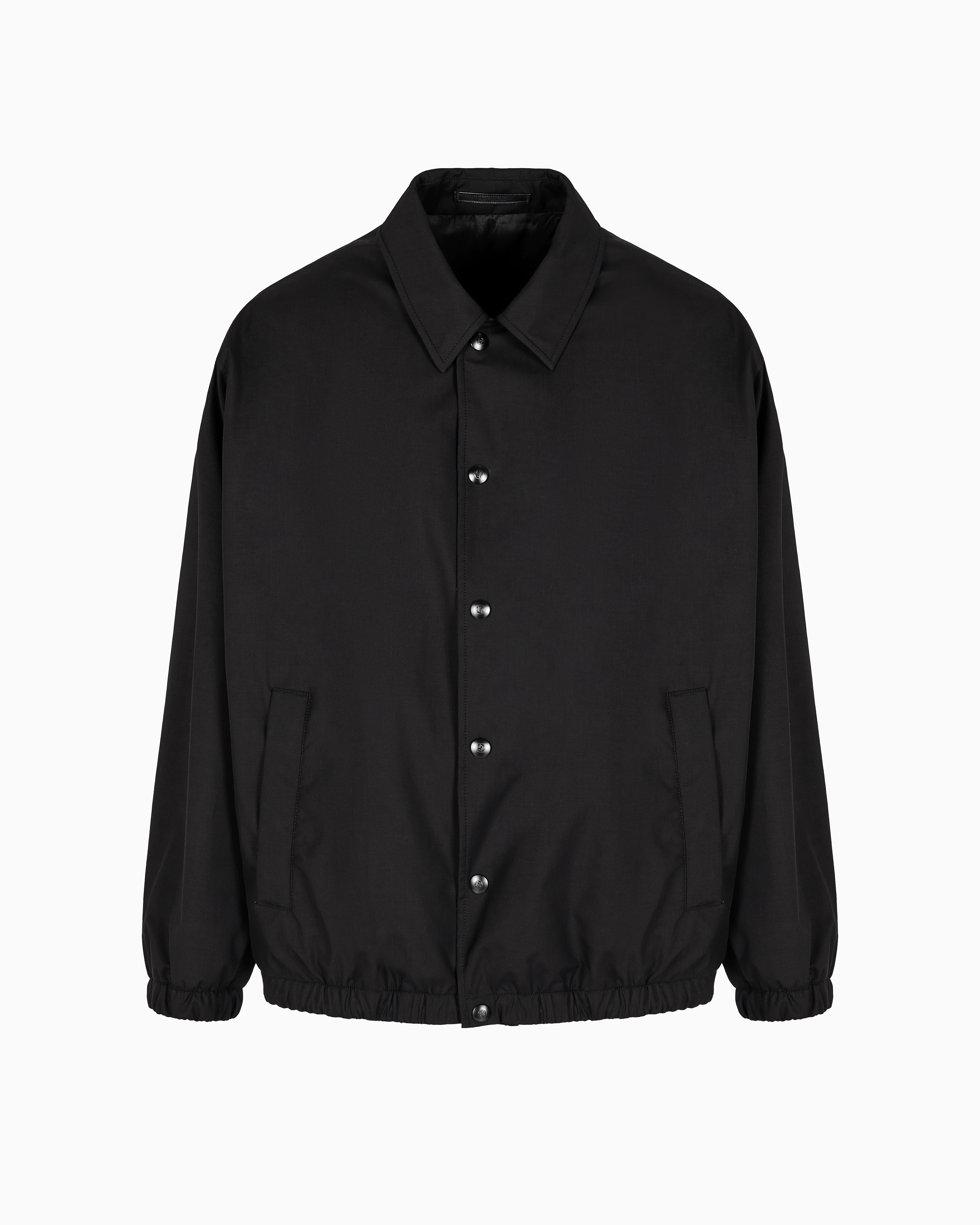 Giorgio Armani Oversized Wool And Silk Technical Canvas Blouson