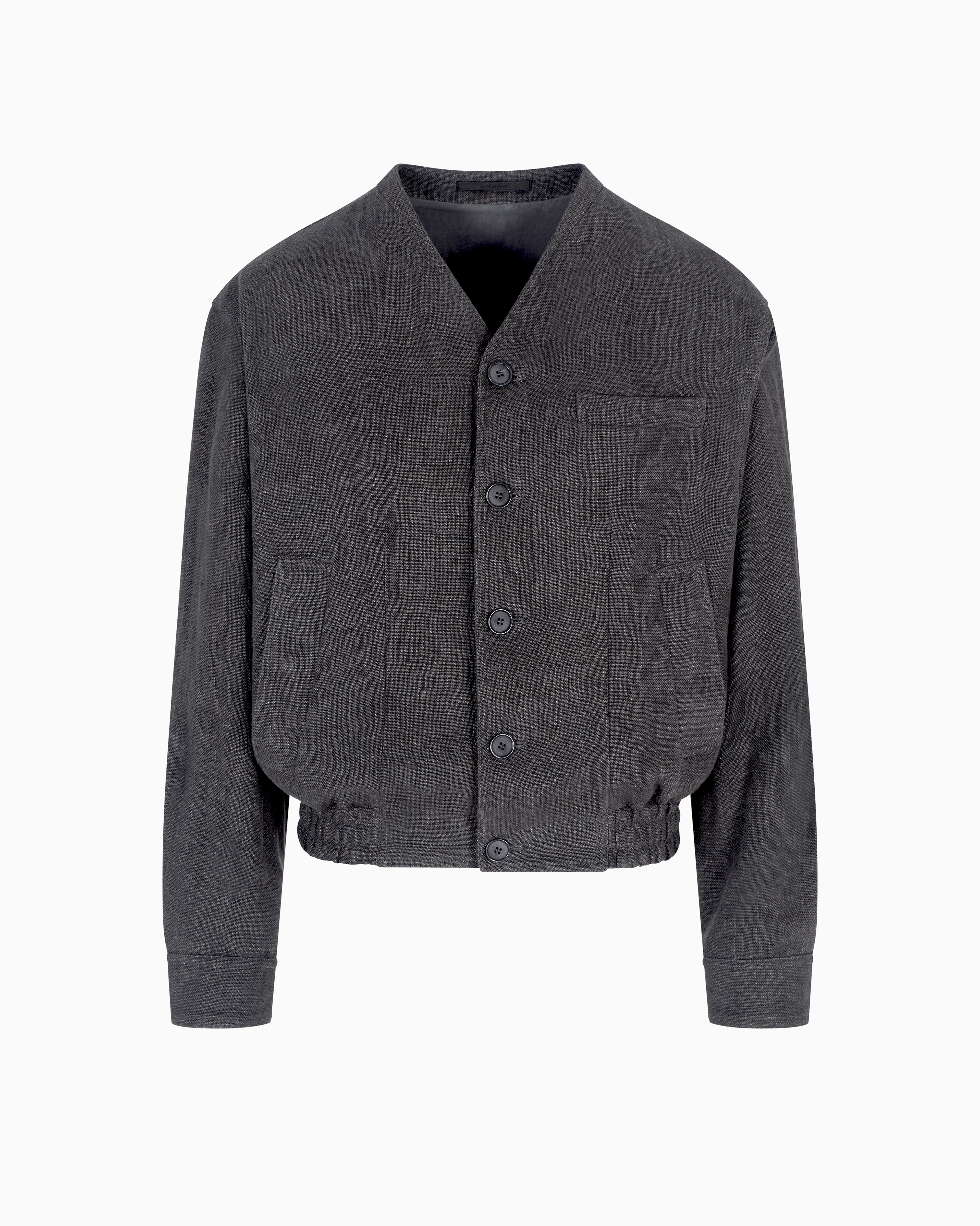Giorgio Armani Blouson In Linen Canvas