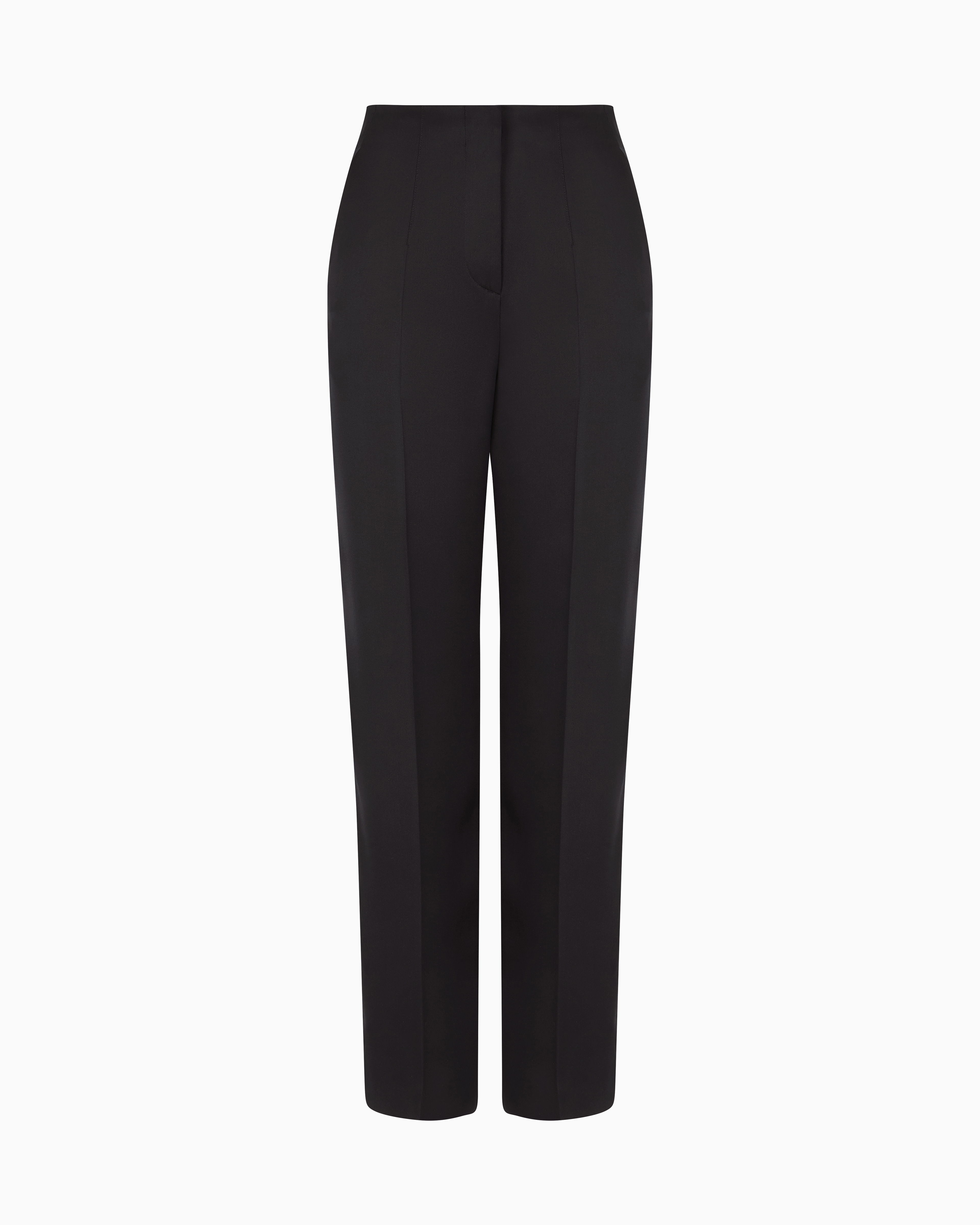 Giorgio Armani Glitter Silk Satin Single-pleat Trousers