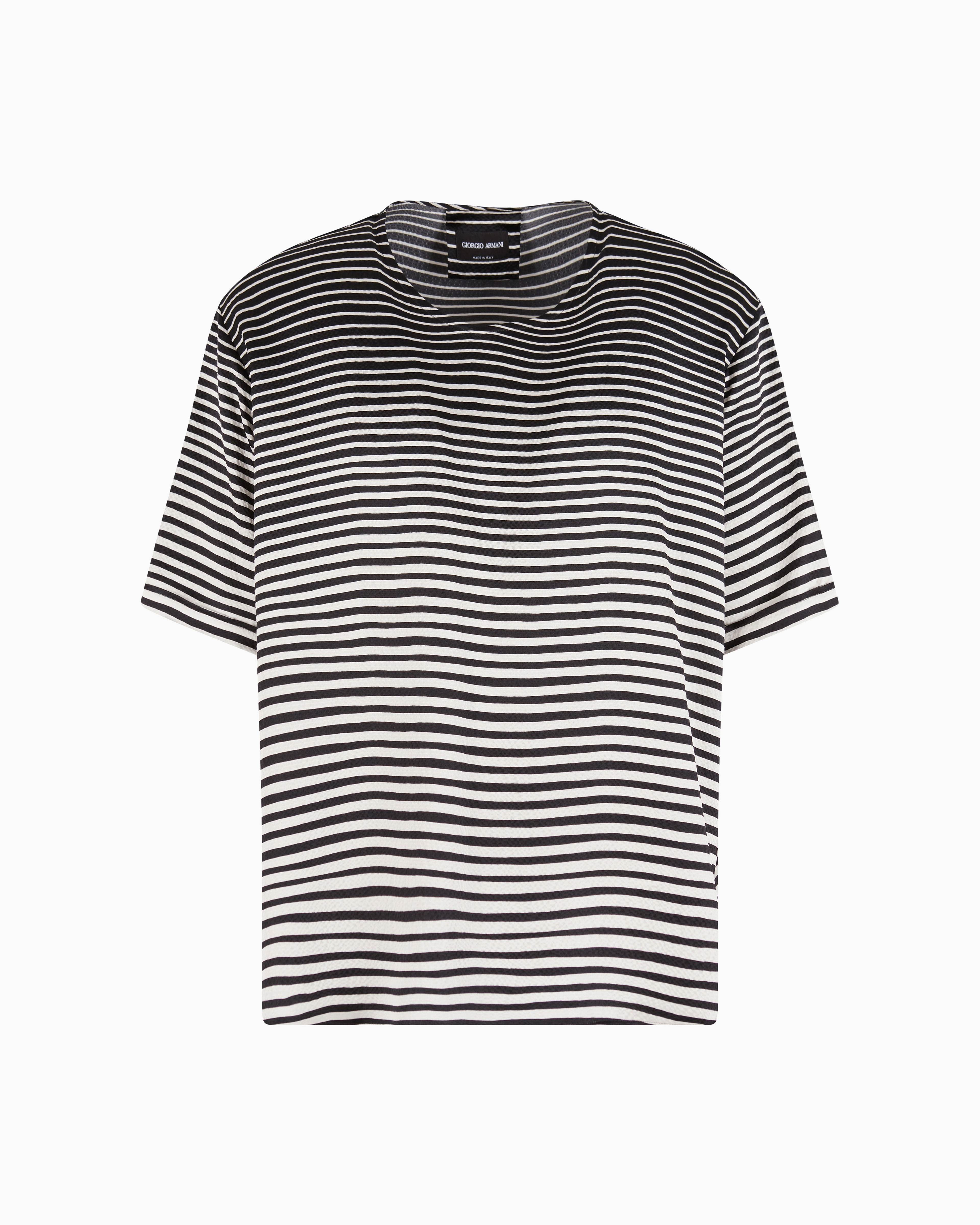 Tシャツ・カットソー GIORGIO ARMANI Giorgio Armani Silk T-shirt GIORGIO ARMANI Printed silk-satin T-shirt | THE OUTNET