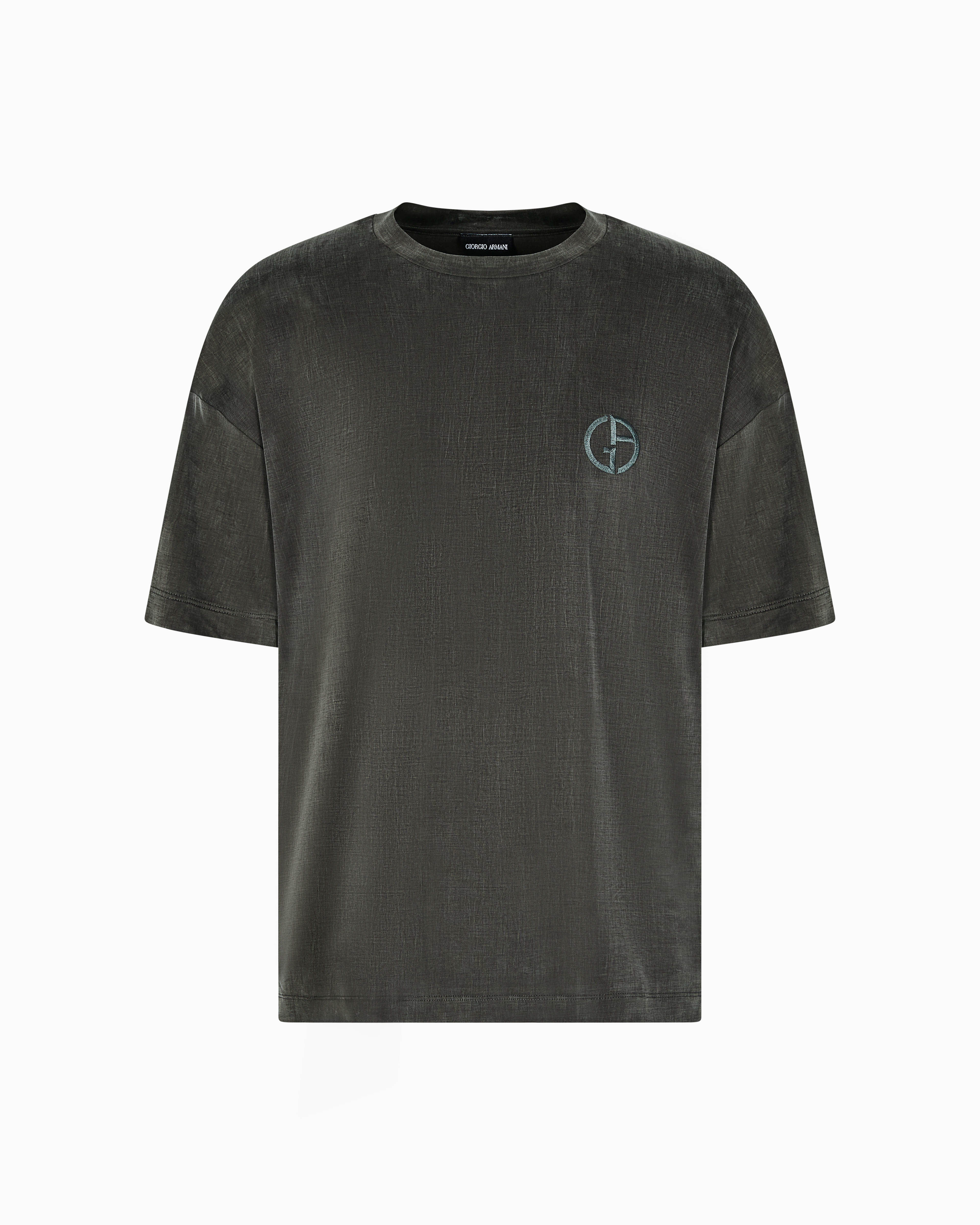 オーバーサイズ クルーネックTシャツ ストレッチキュプラ