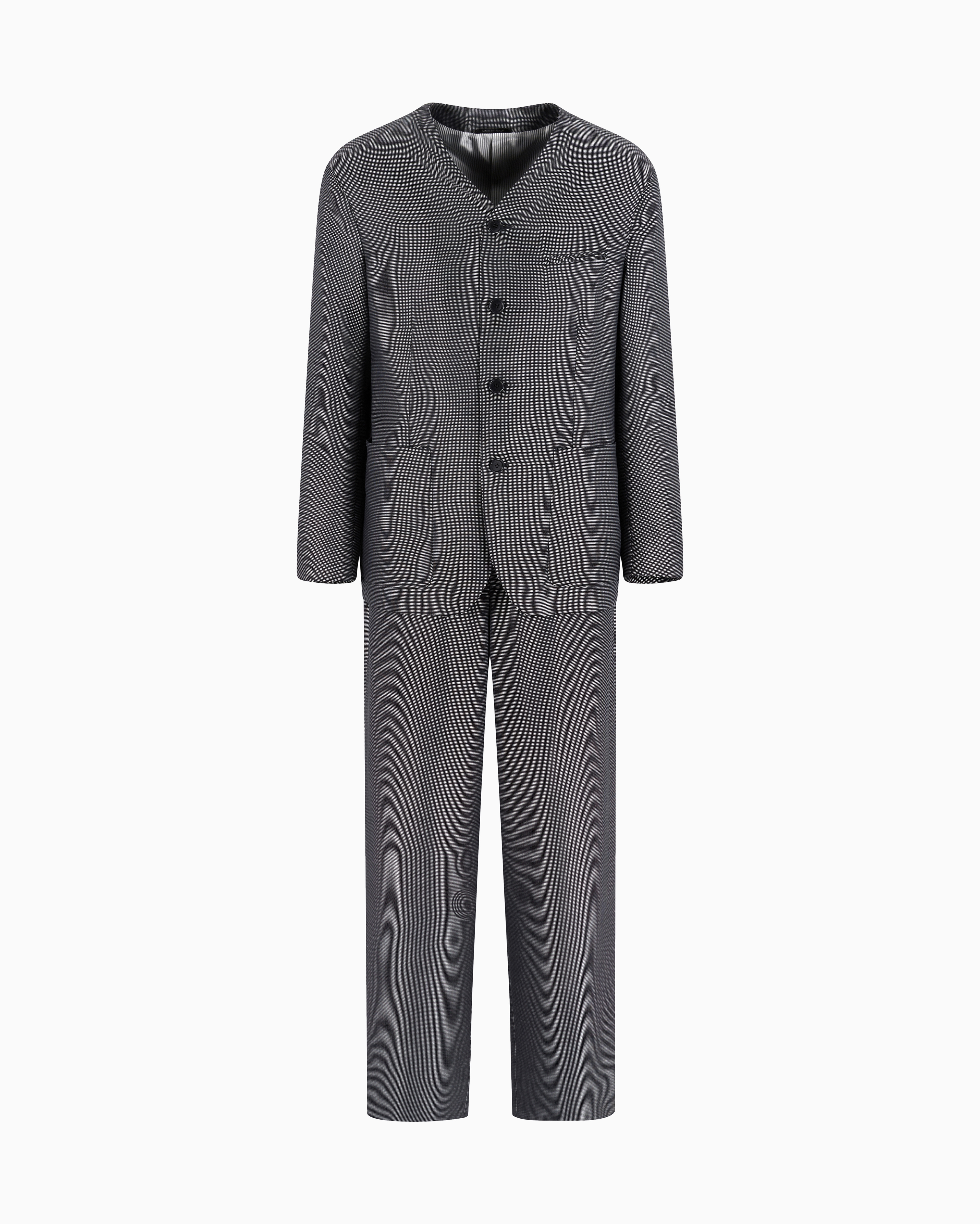 Giorgio Armani Virgin Wool And Silk Single-breasted Suit