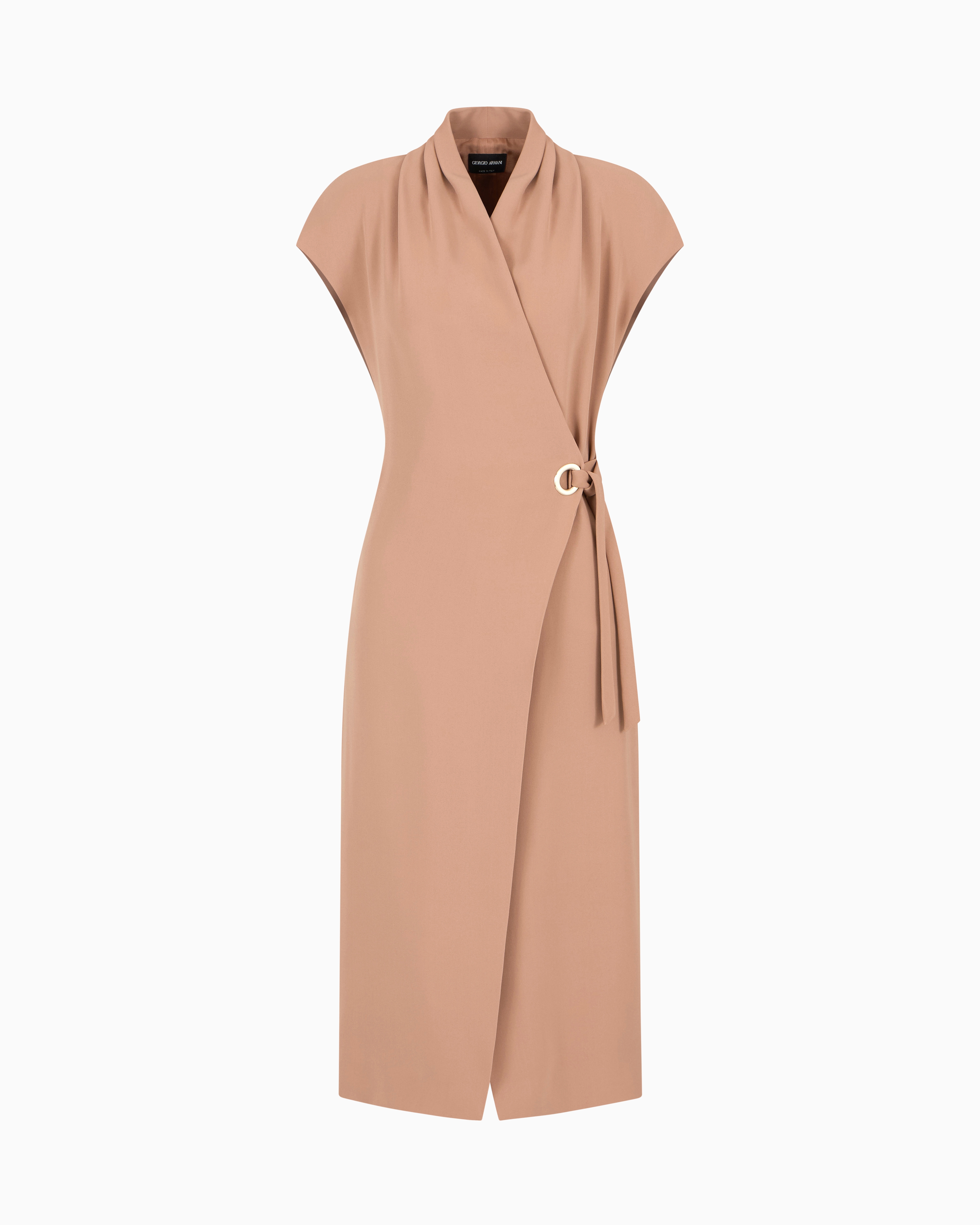 Giorgio Armani Silk Cady Midi Dress