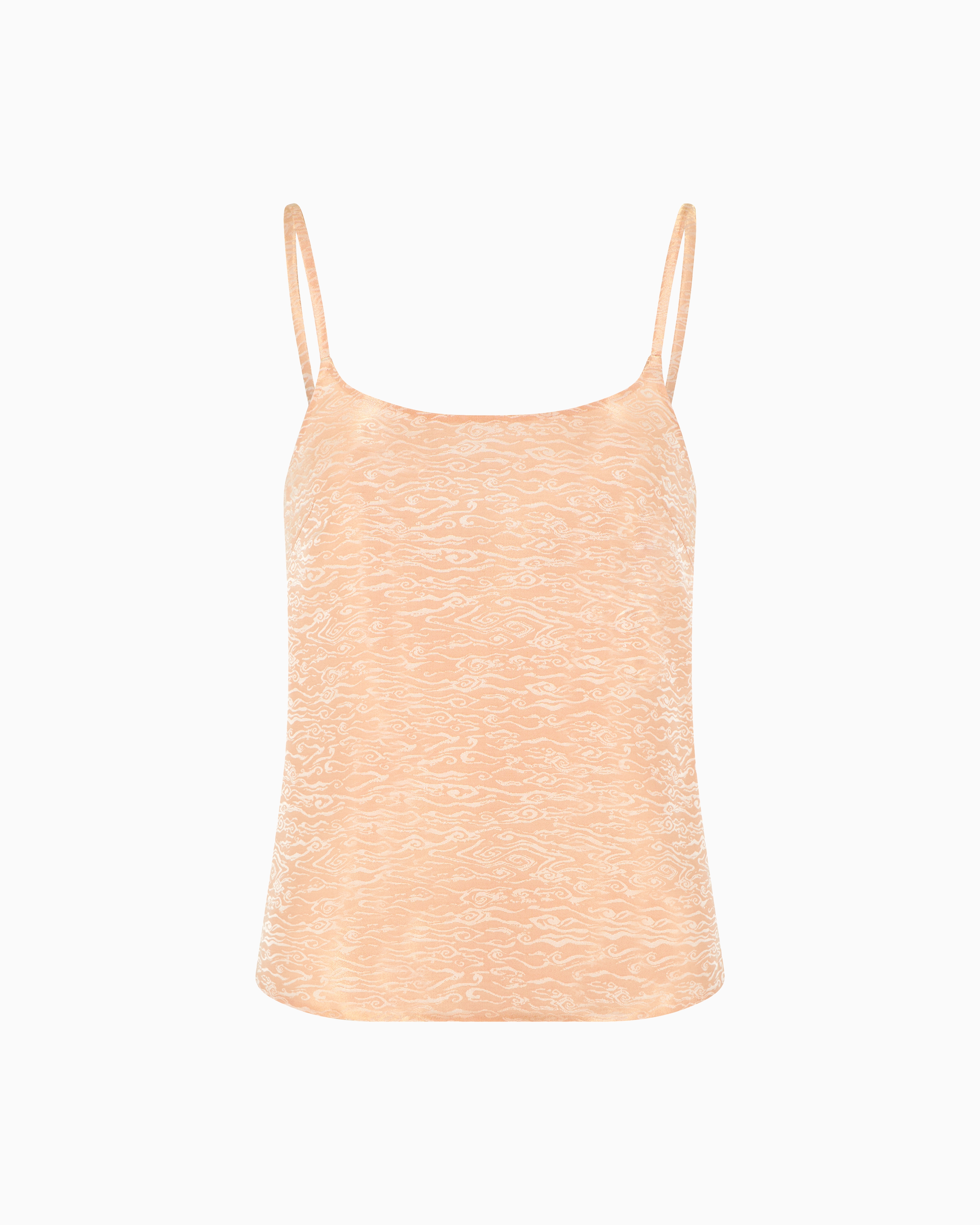 Giorgio Armani Silk, Viscose And Lurex Jacquard Top