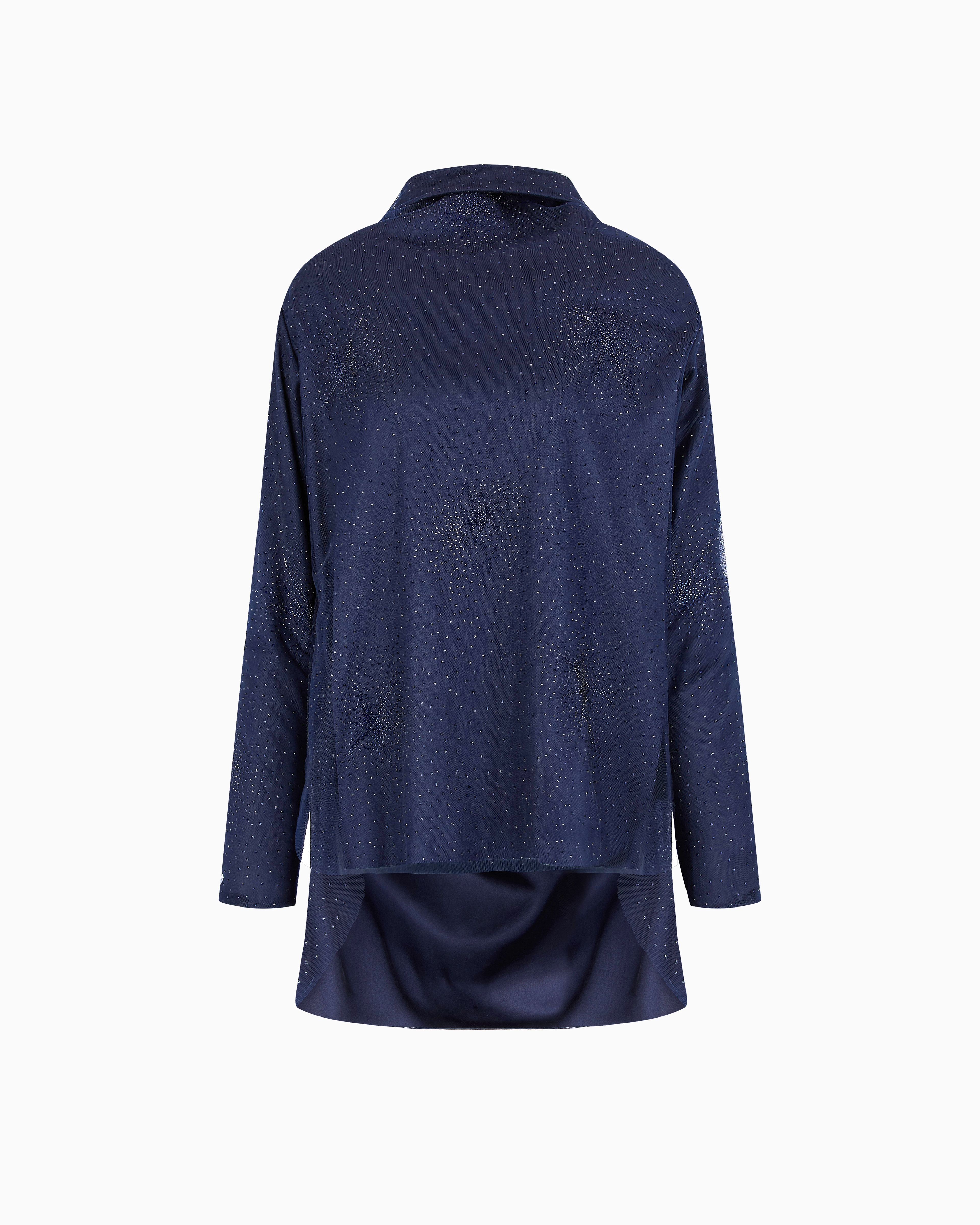 Giorgio Armani Silk Blouse With Rhinestone Embroidery