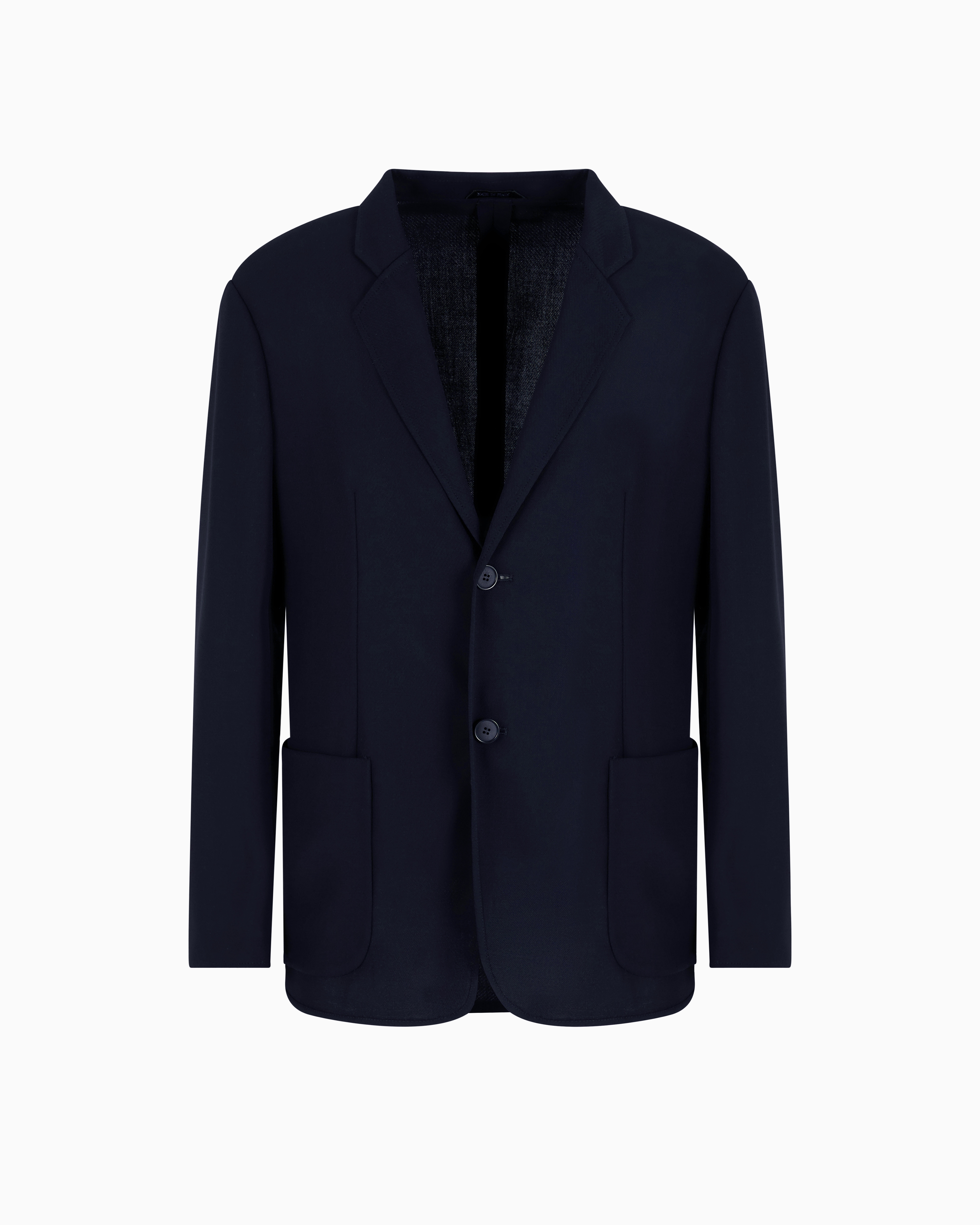 GIORGIO ARMANI WOOL CRÊPE SINGLE-BREASTED JACKET