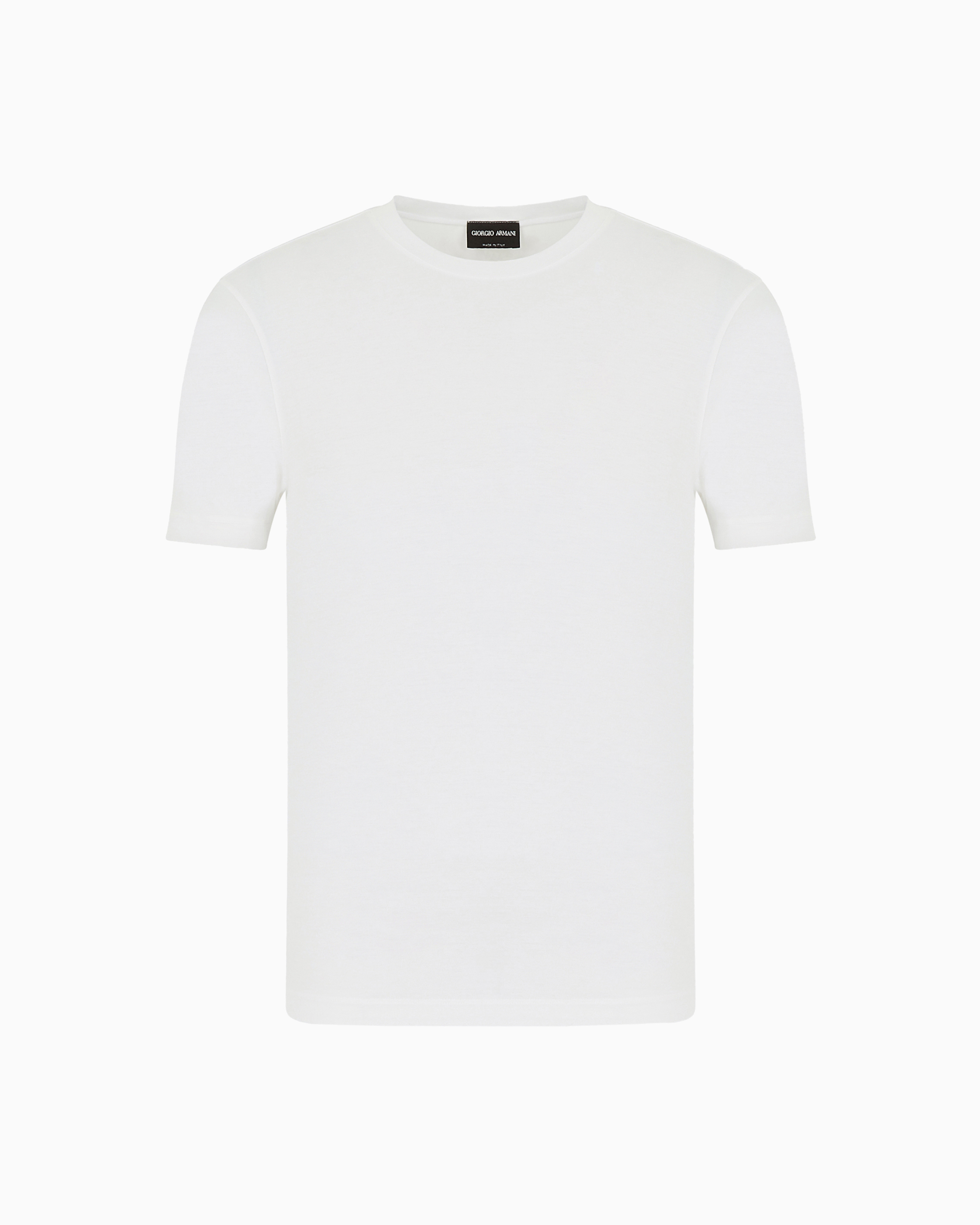 Icon Crew-neck T-shirt in stretch viscose jersey | Giorgio