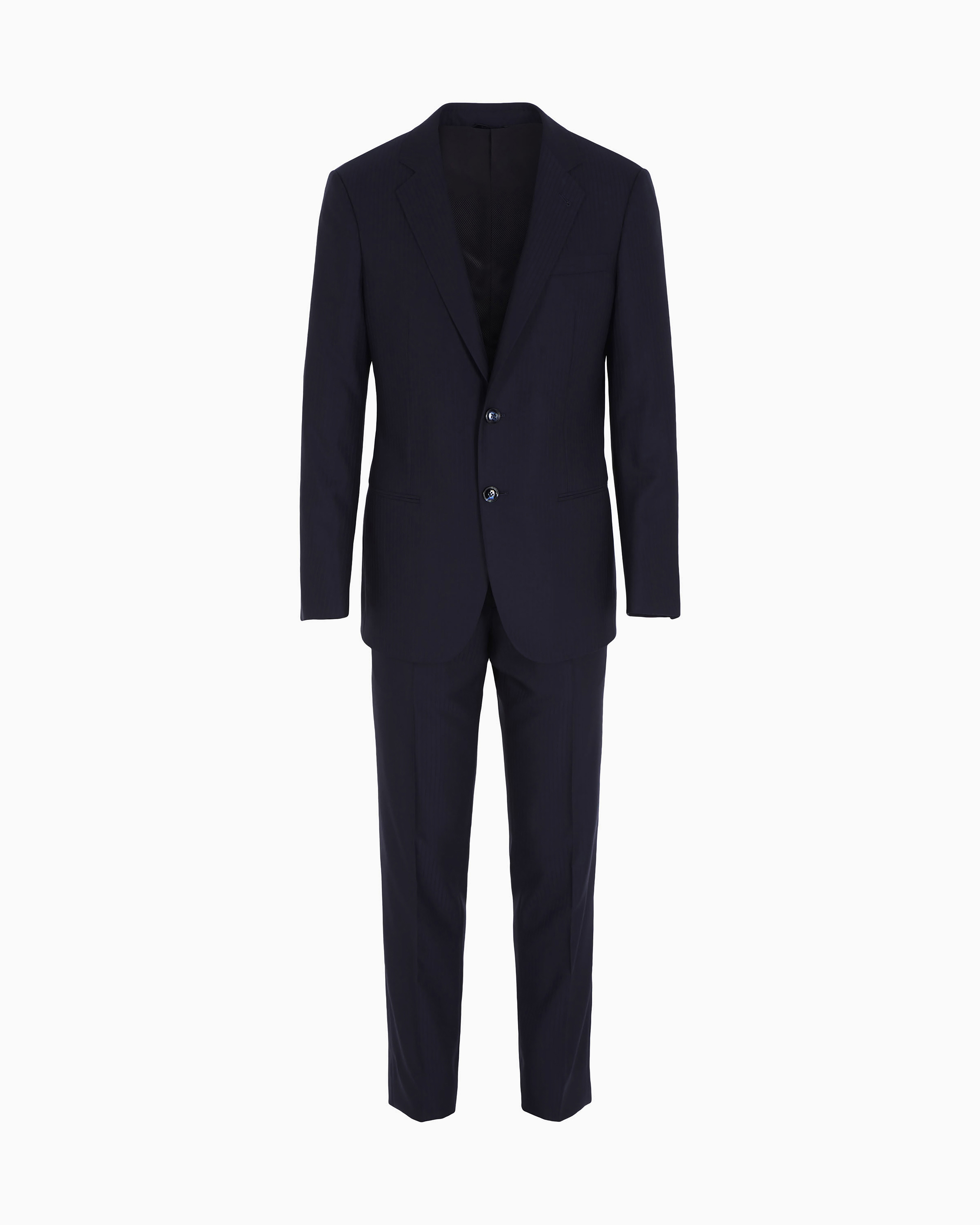 Manhattan Line single-breasted suit in pinstripe virgin wool