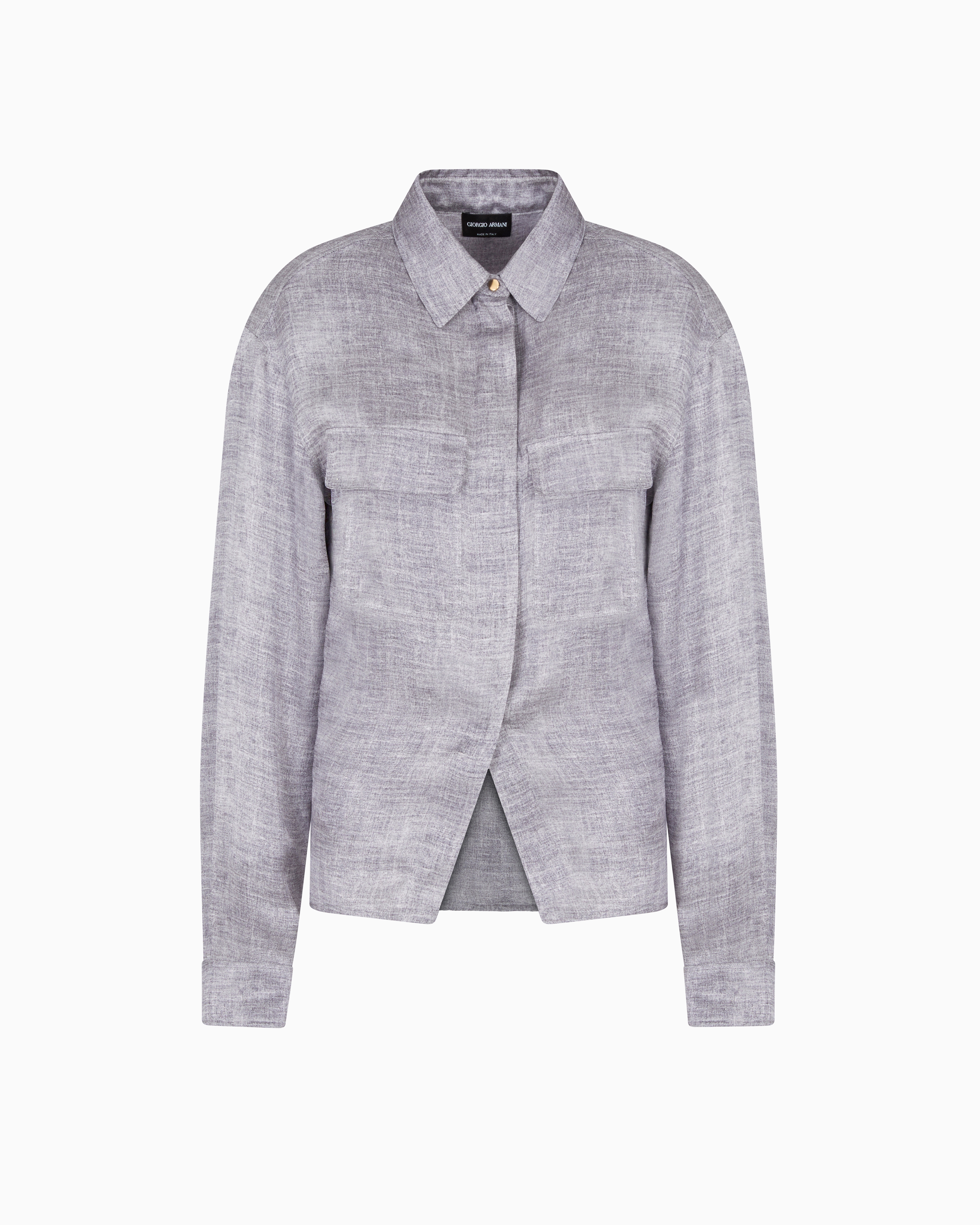 シャツ シルクシャルムーズ メランジプリント | Giorgio Armani