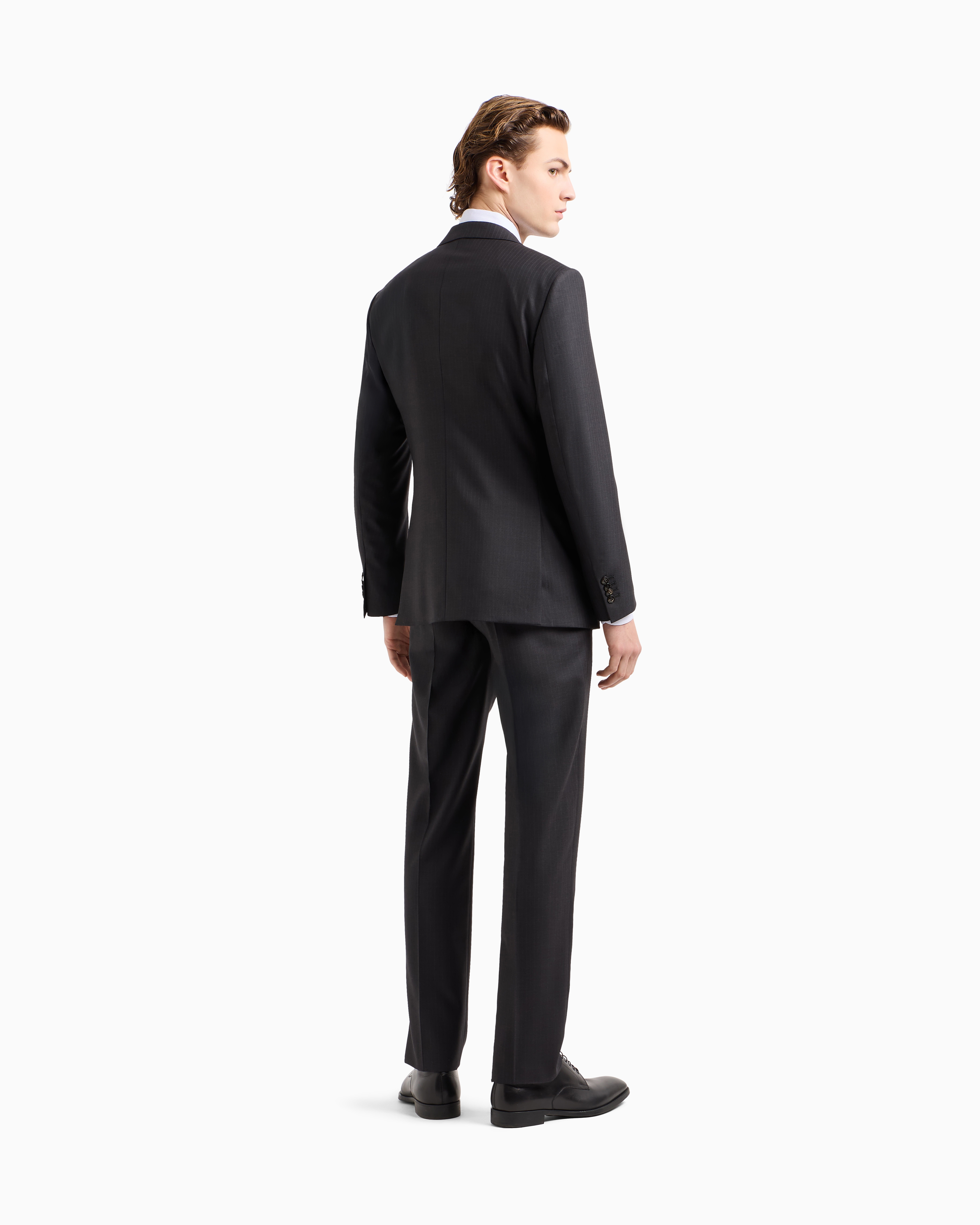 Giorgio Armani Manhattan Line Pinstriped Virgin-wool Single-breasted Suit