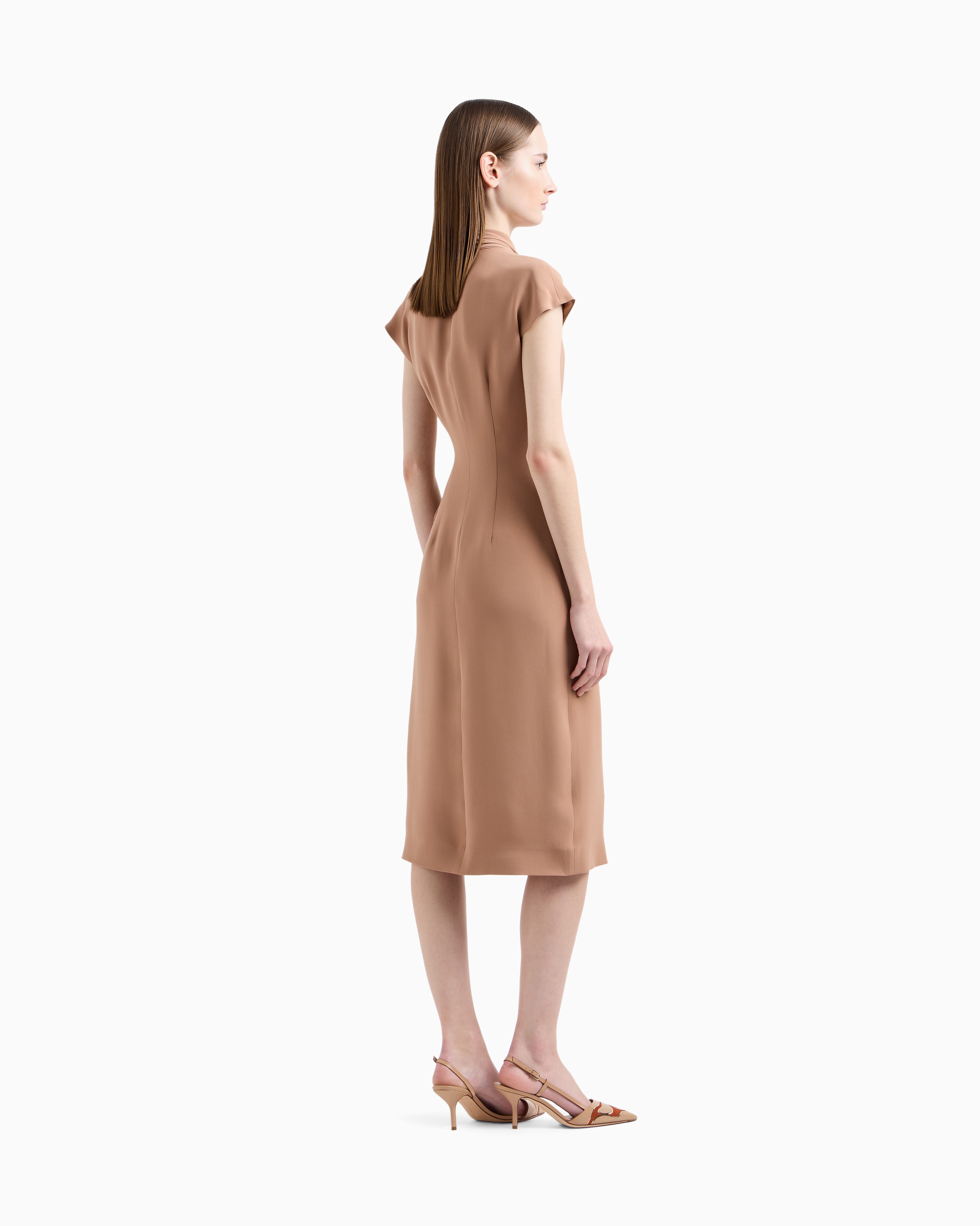 Giorgio Armani Silk Cady Midi Dress