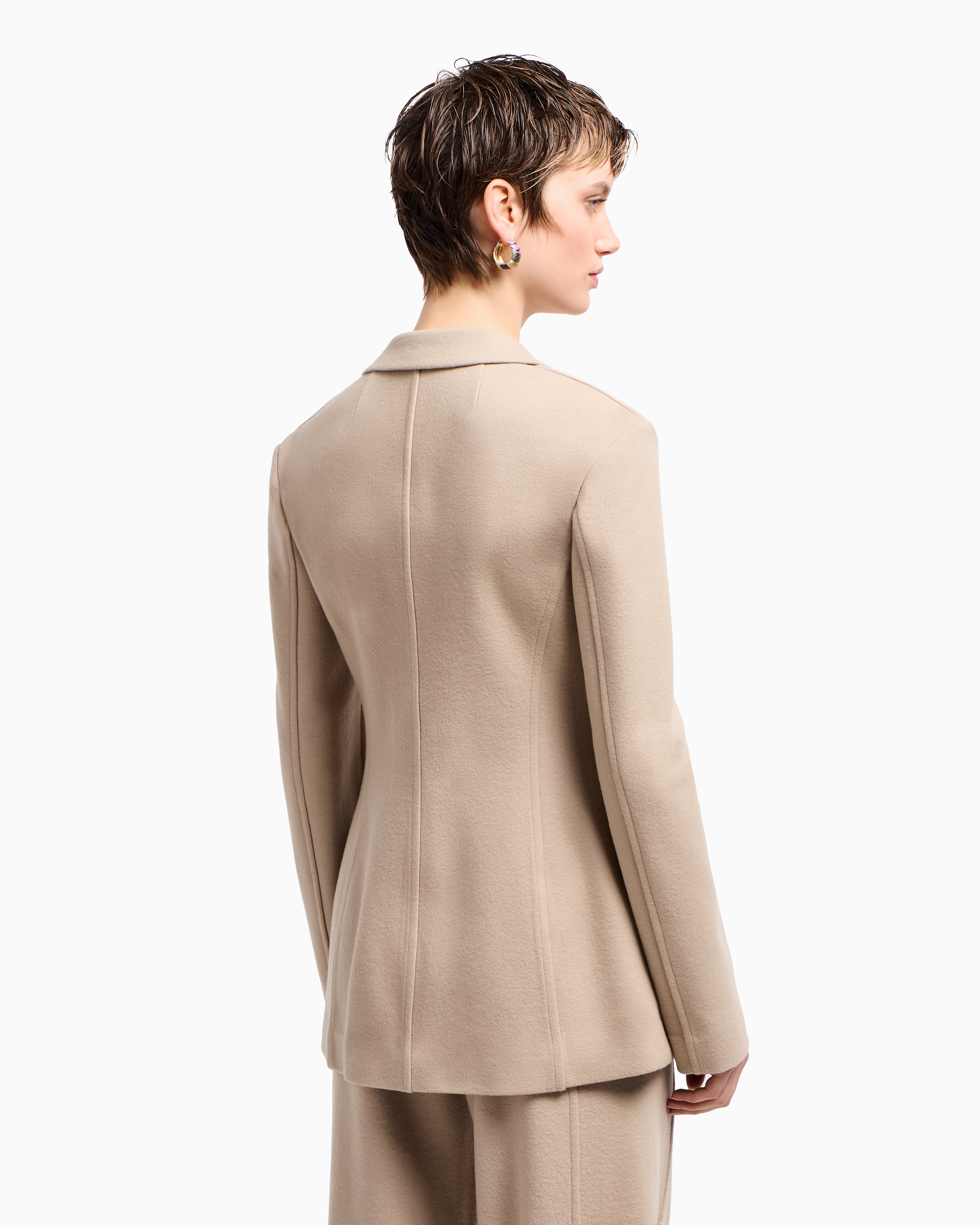 ジャケット EMPORIO ARMANI Woman Jacket Beige 3D2B6B1JHSZ F126 undefined