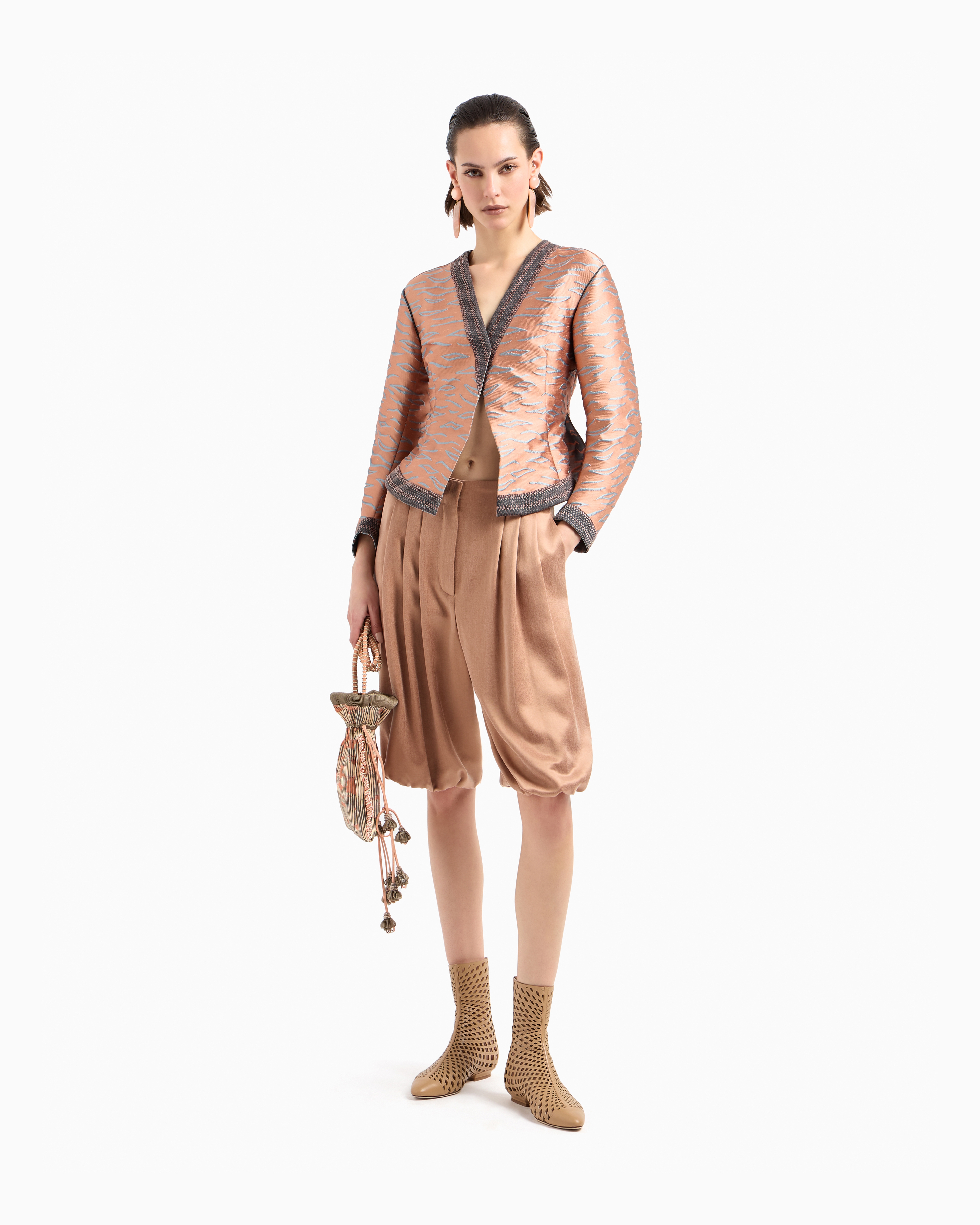 Giorgio Armani Viscose And Cupro Bermuda Shorts