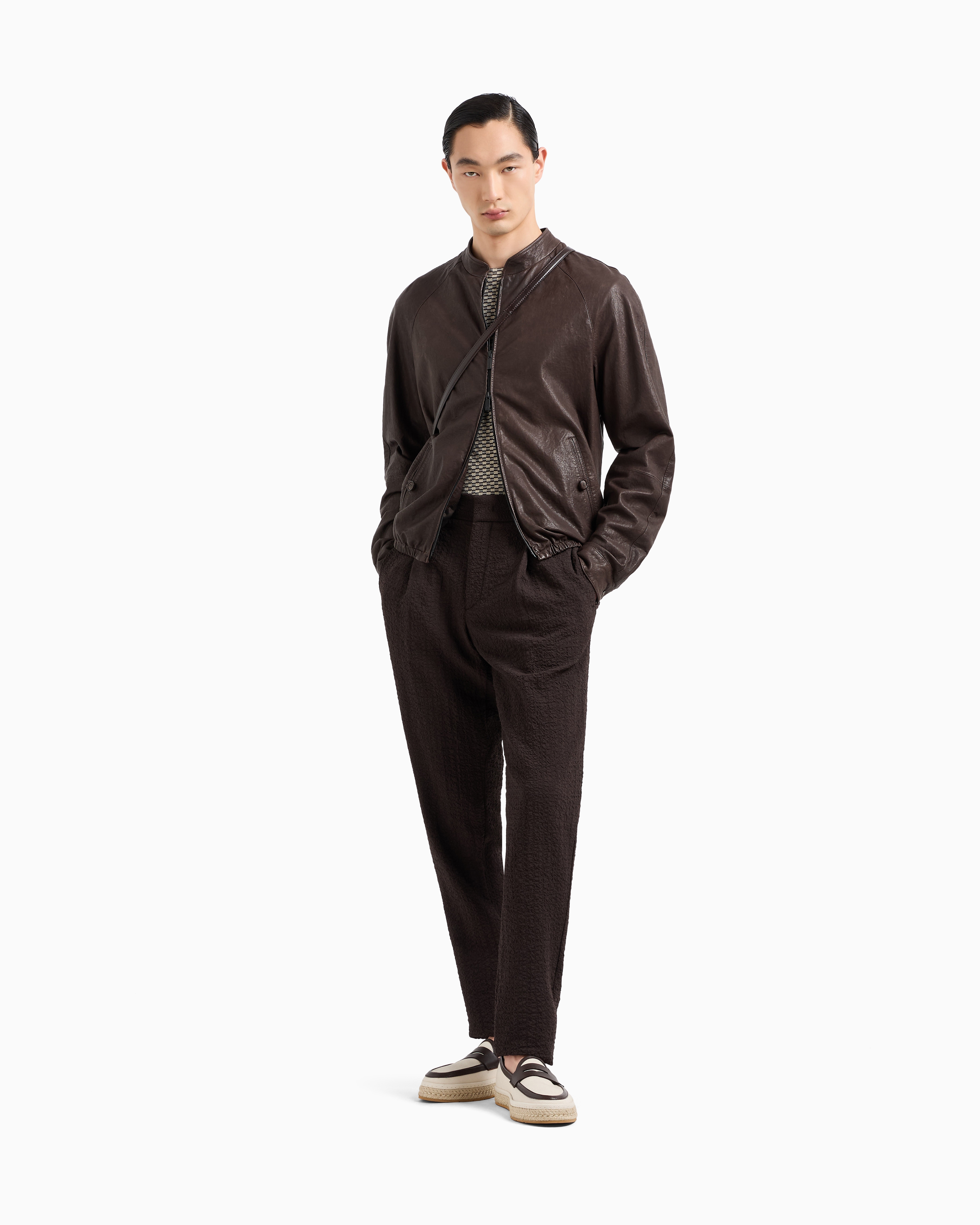 Giorgio Armani Single-pleat Stretch-wool Trousers