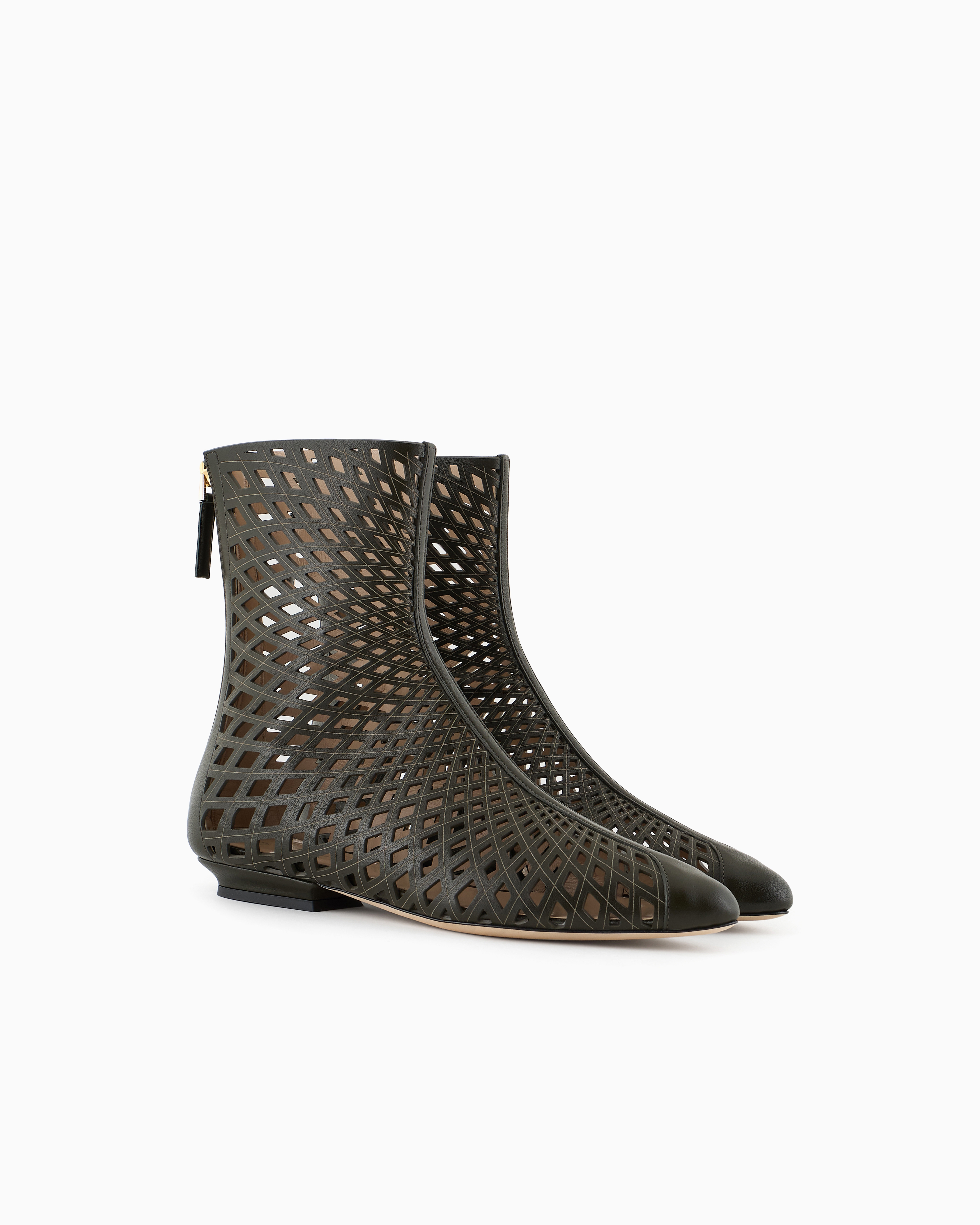 Giorgio Armani Leather Ankle Boots