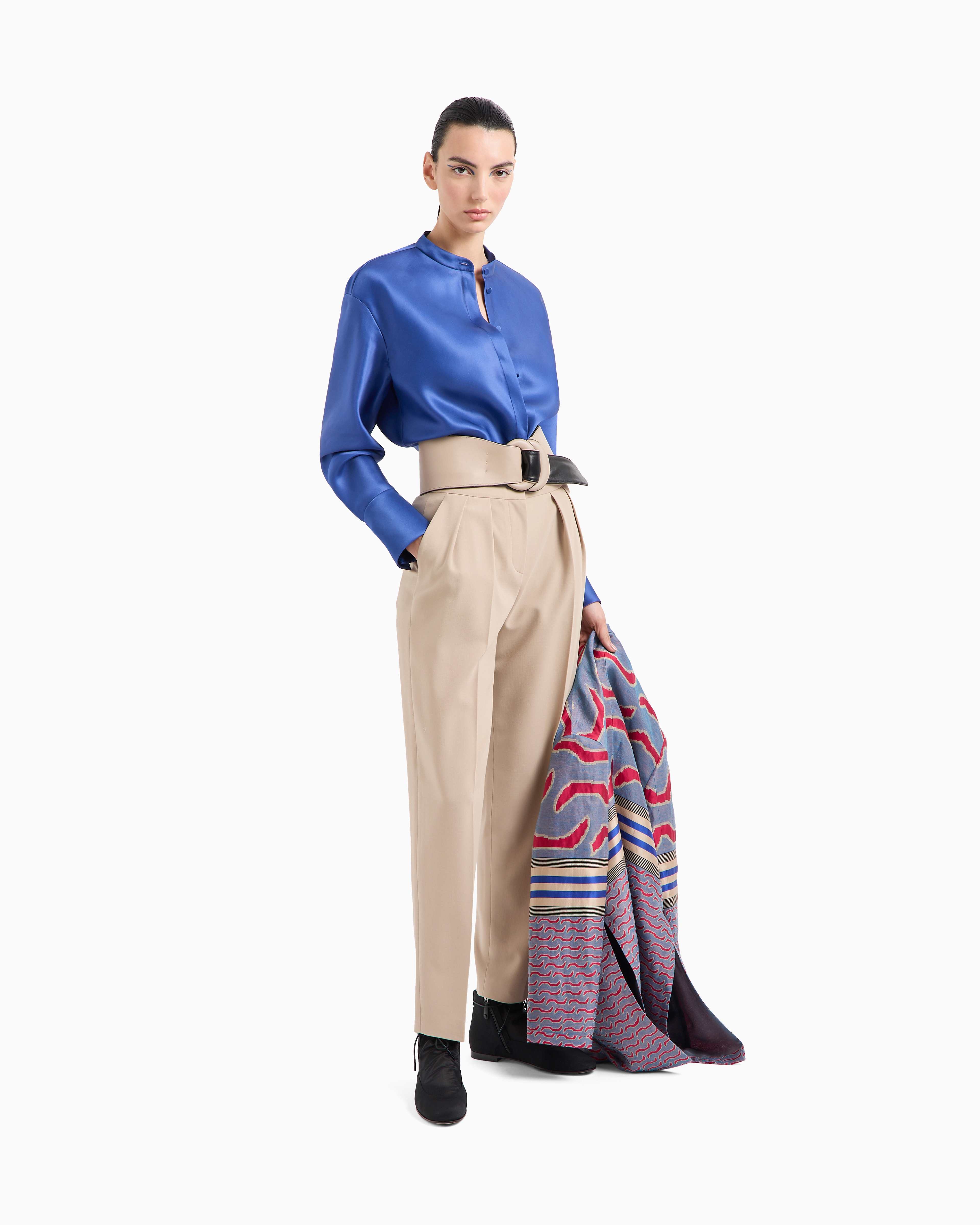 Giorgio Armani Two-pleat Barathea-wool Trousers