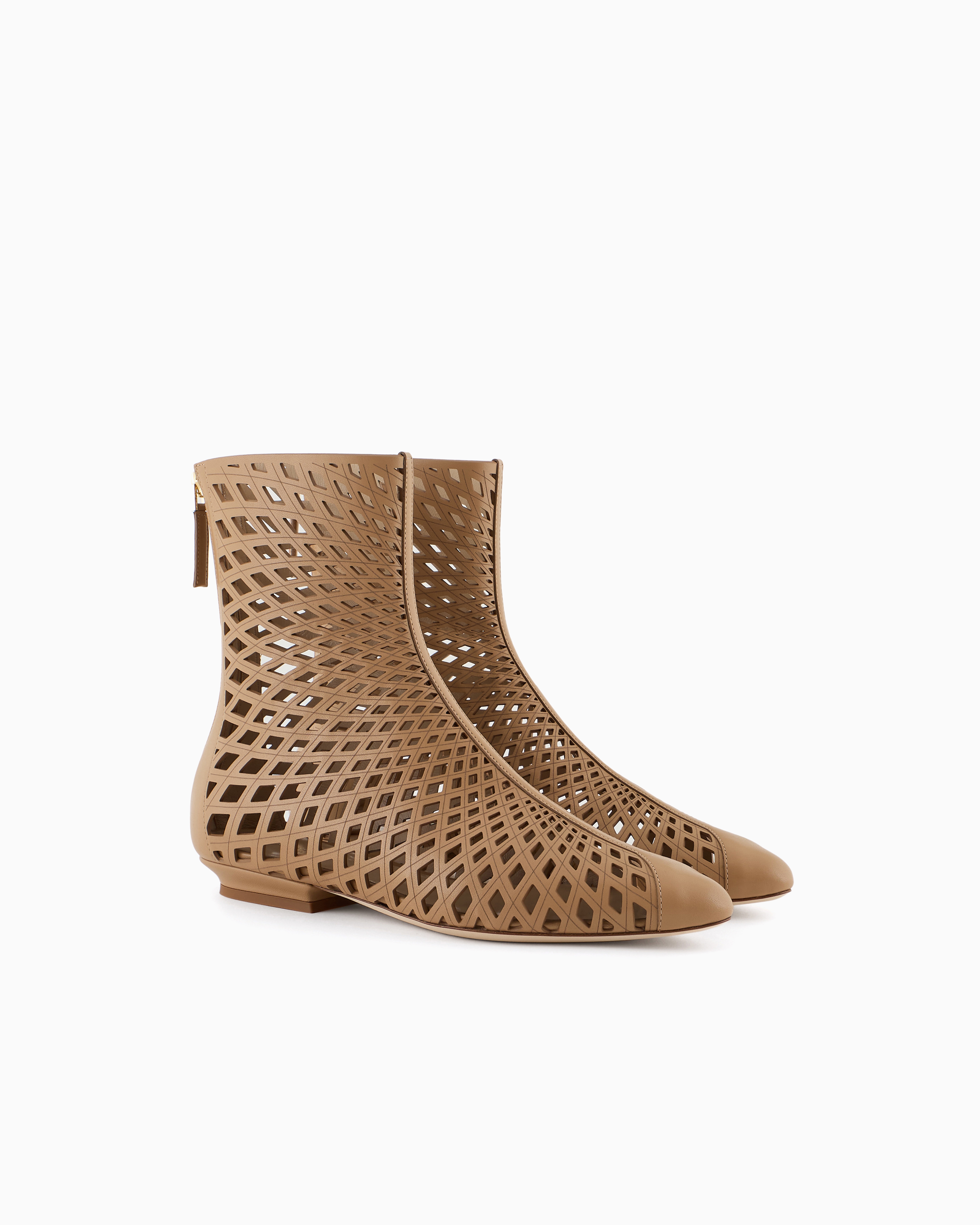 Giorgio Armani Leather Ankle Boots