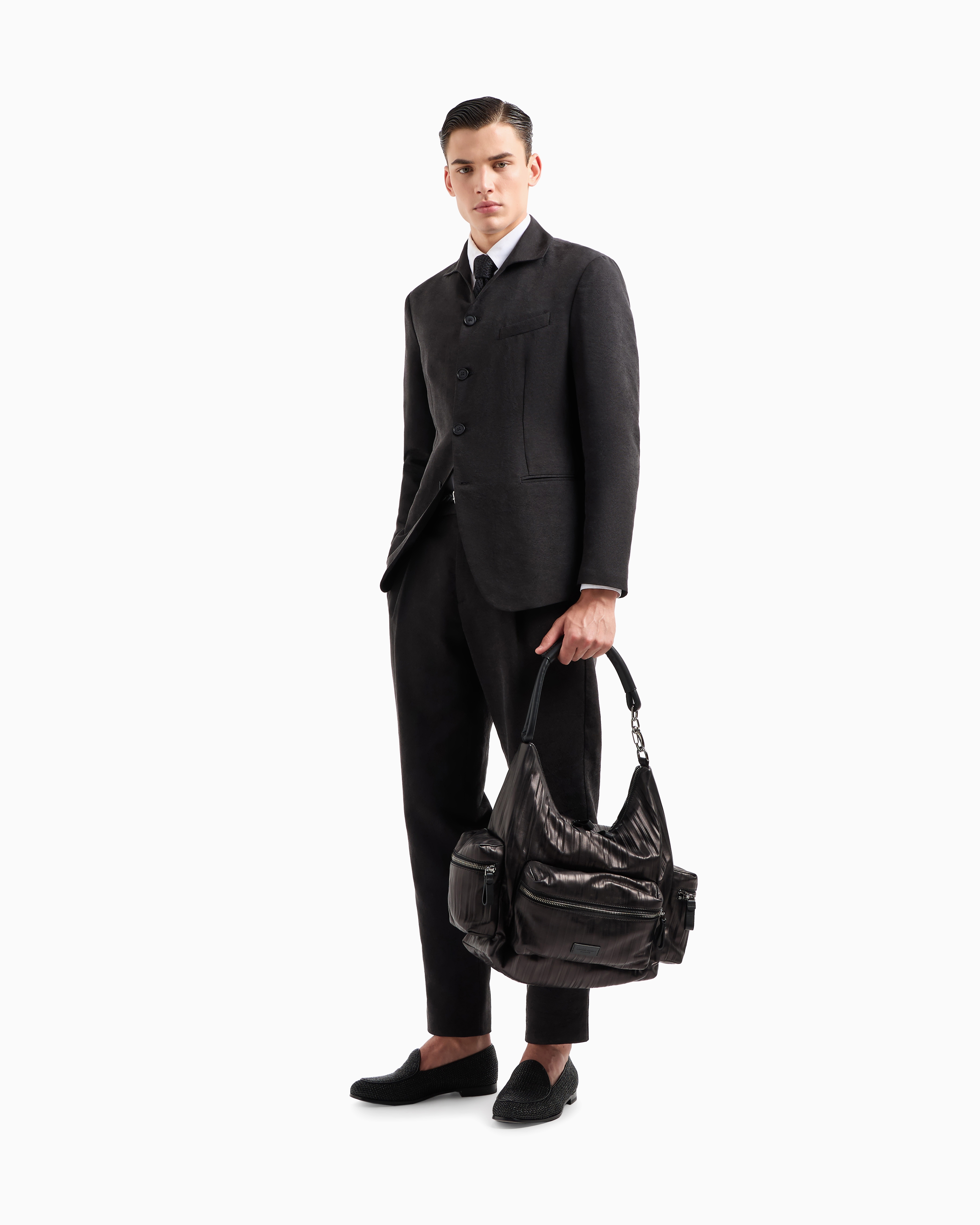 シングルタックパンツ ウォッシュドシルク | Giorgio Armani