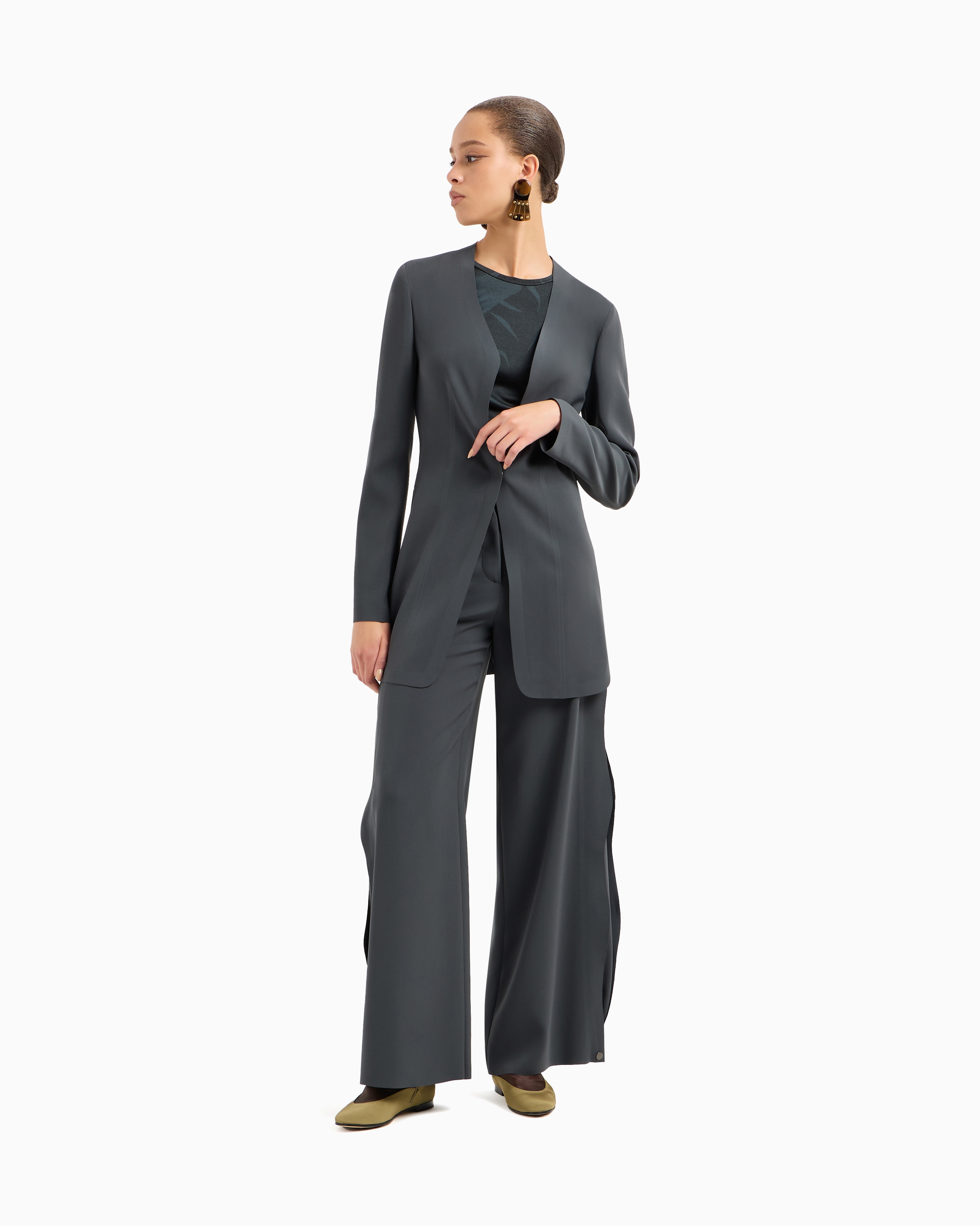 Giorgio Armani Technical-cady Straight Trousers