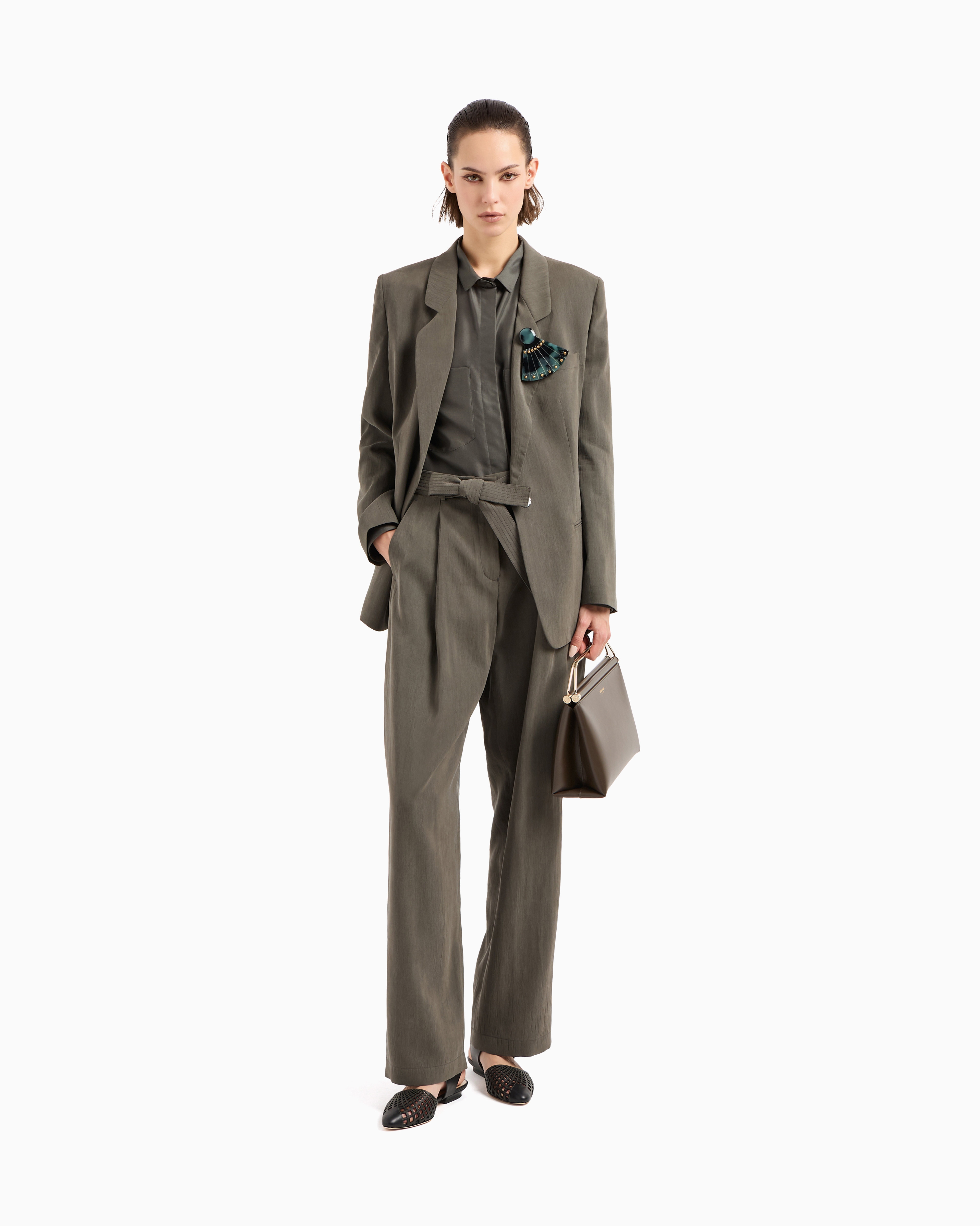 Giorgio Armani Pleat Detailing Trousers