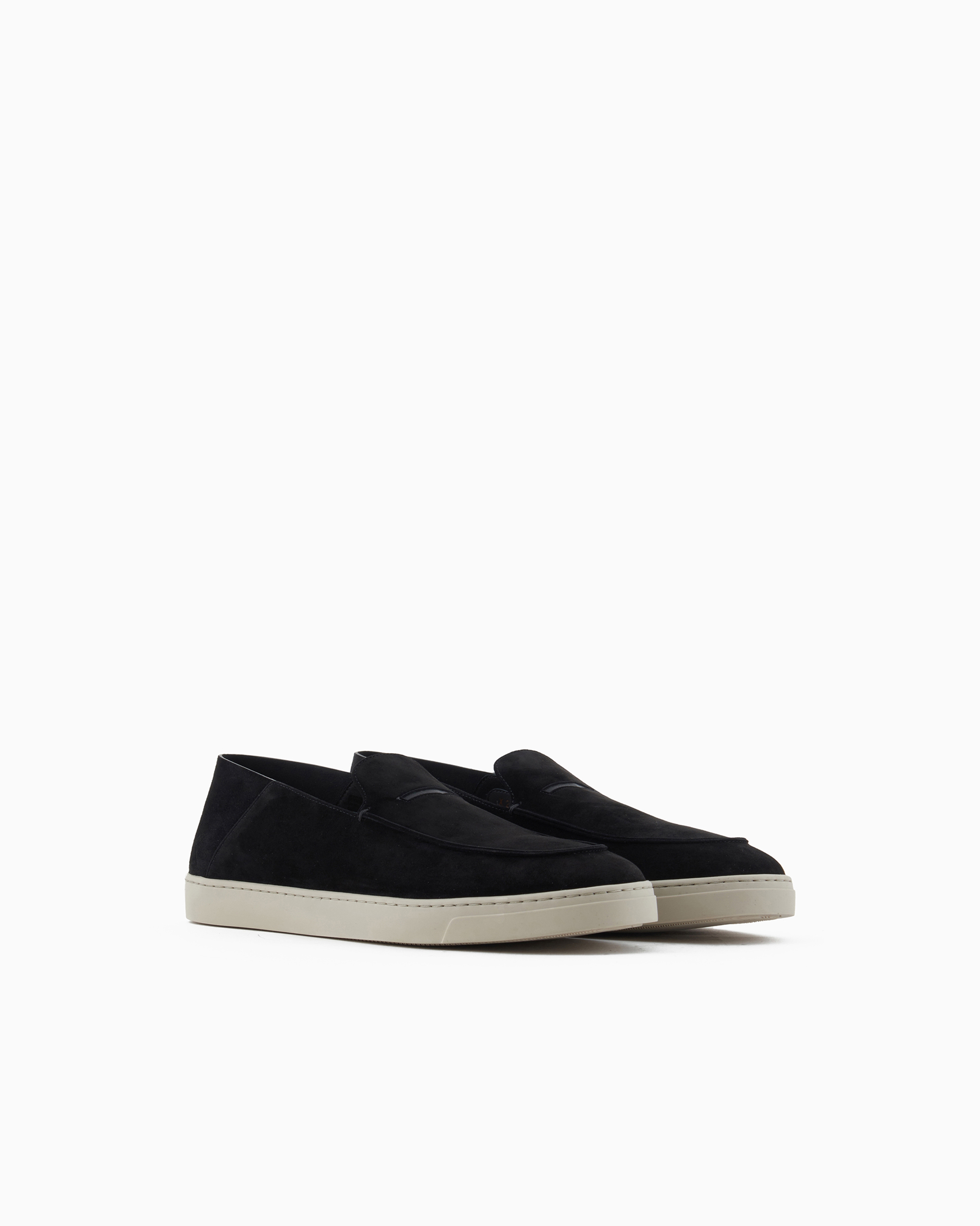 靴 Giorgio Armani slip-on shoes Giorgio Armani Men's Suede Slip-On Sneakers | Neiman Marcus
