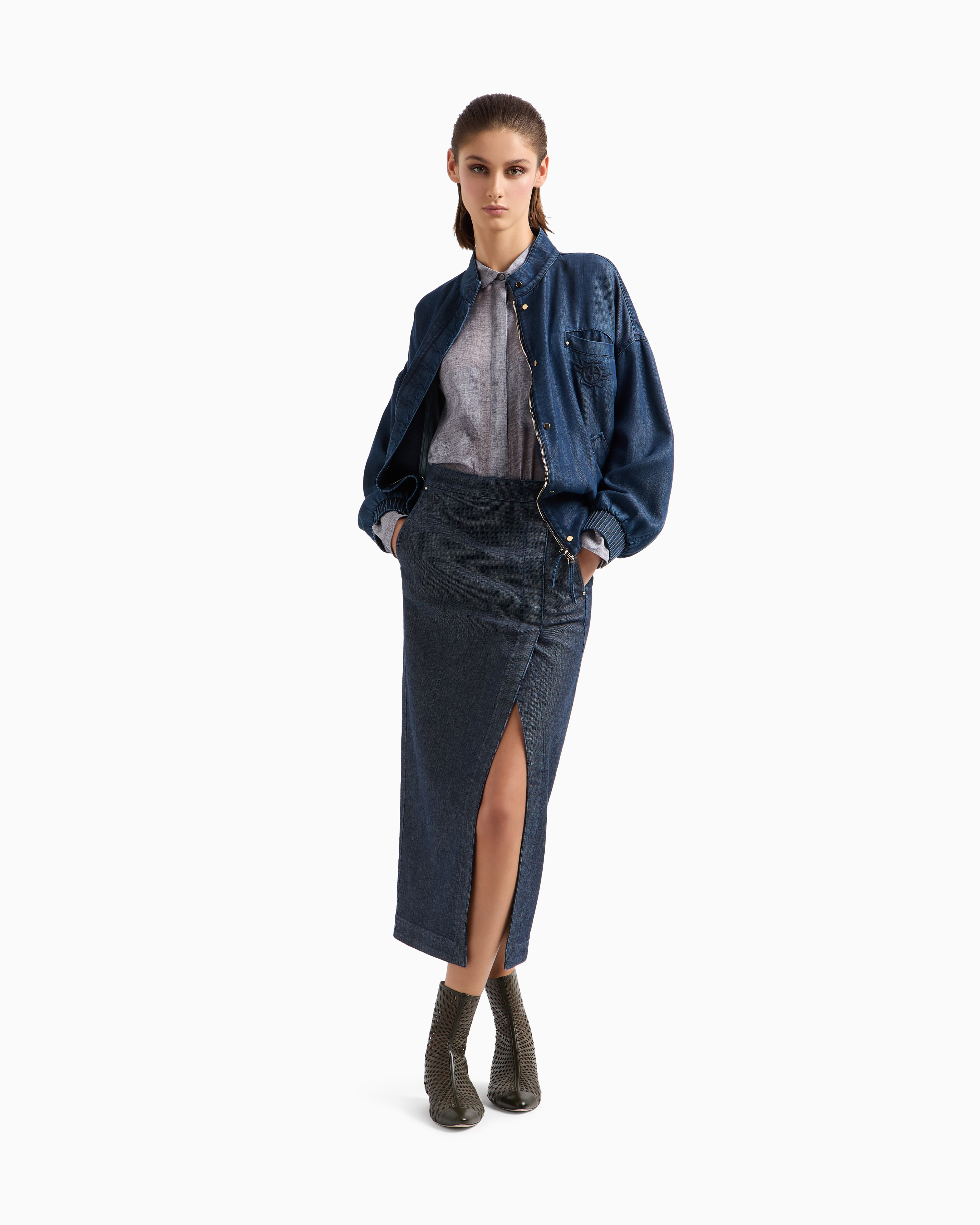 Giorgio Armani Asymmetric Button-placket Shirt