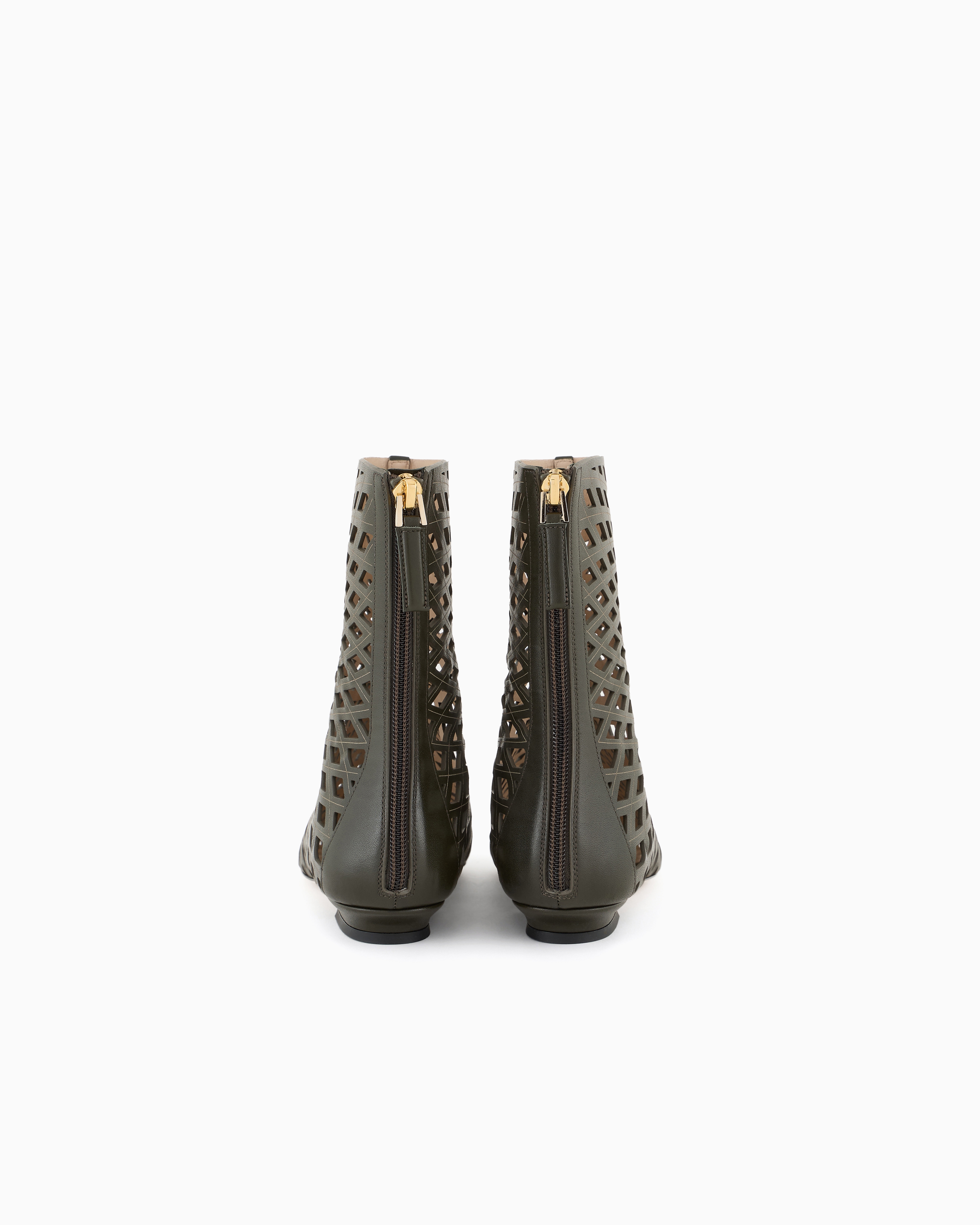 Giorgio Armani Leather Ankle Boots
