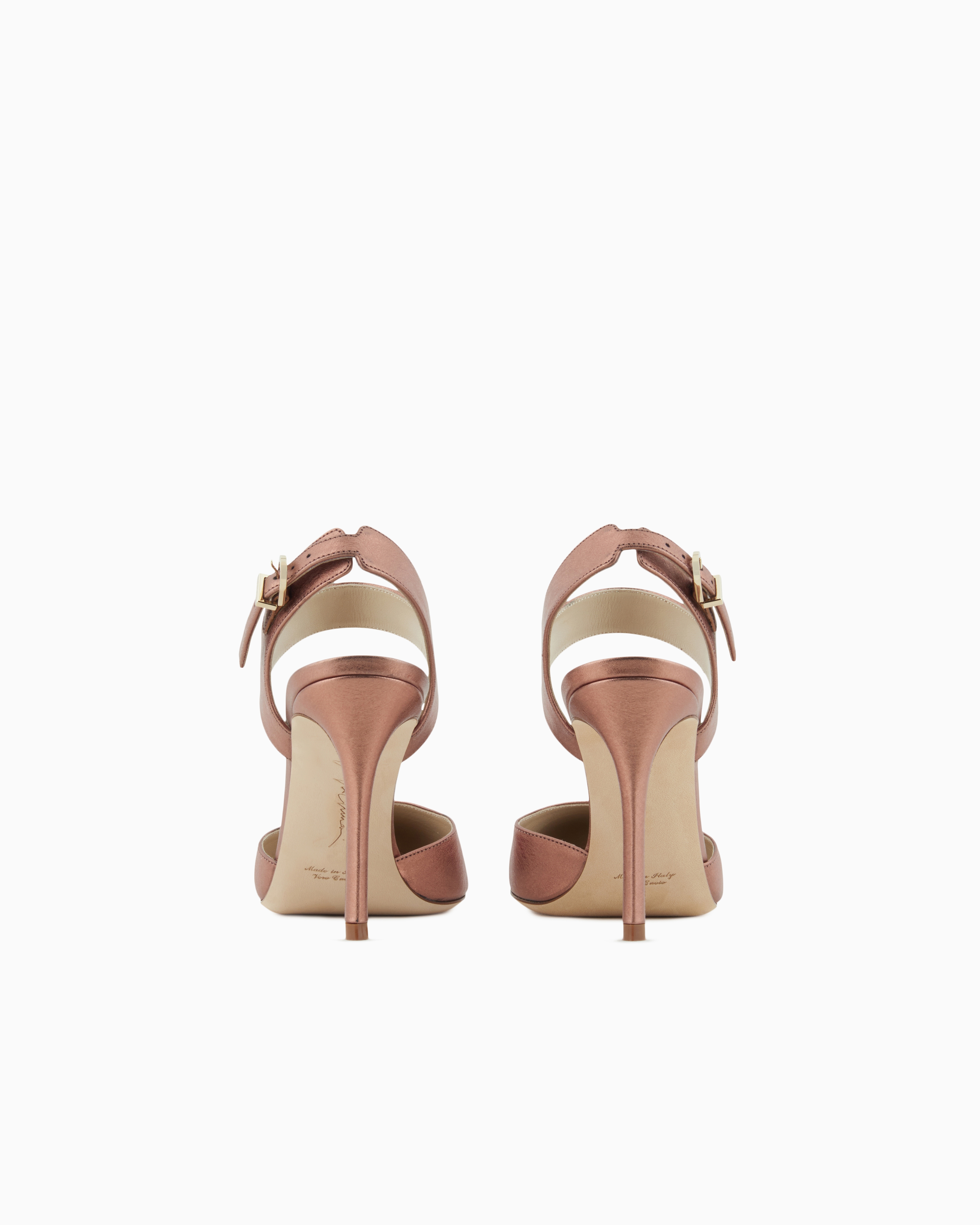Giorgio Armani Lamé Leather Court Shoes