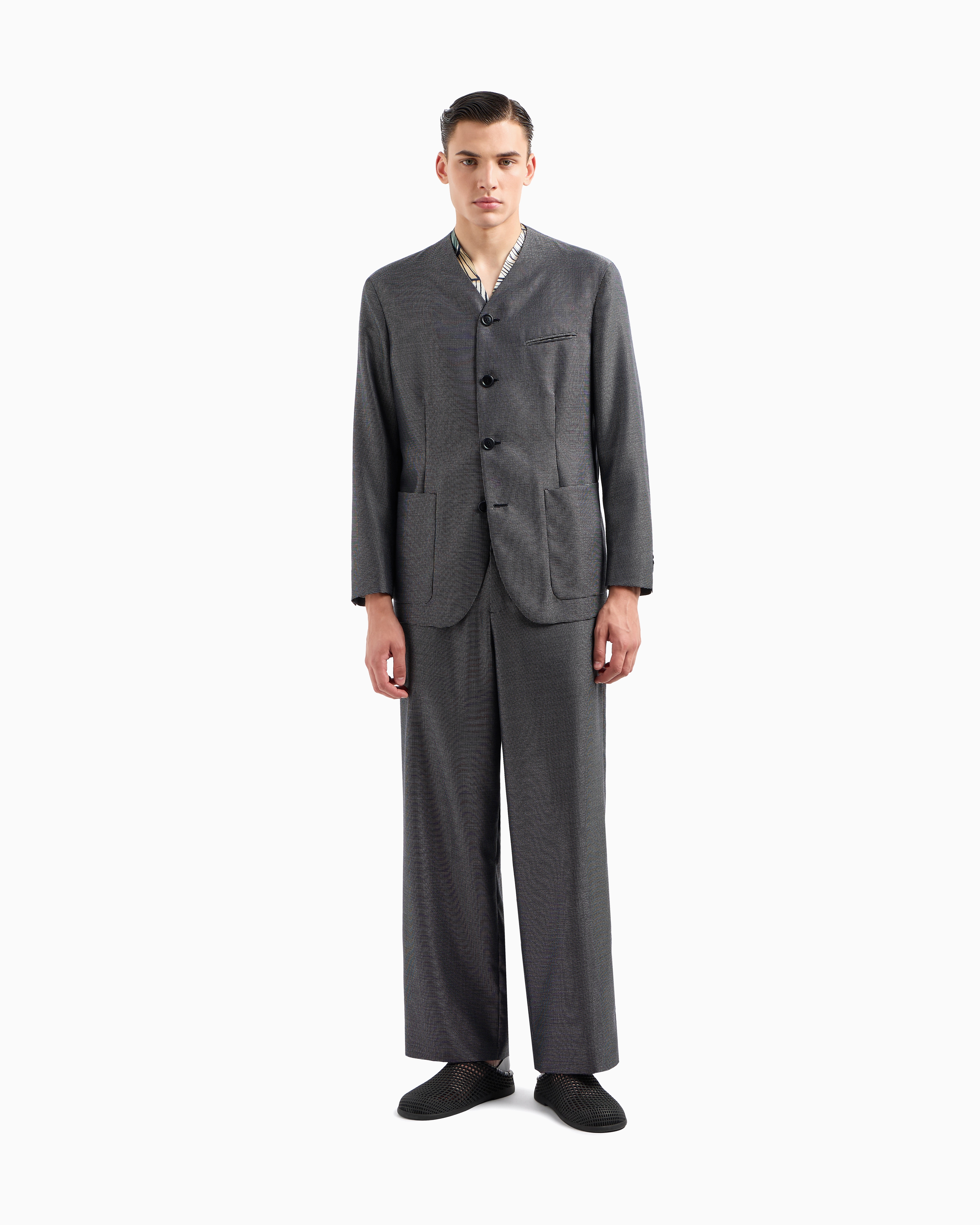 GIORGIO ARMANI サックスフィスフアベニュー別注テラード ジャケット d0cb9d365068aedcfb18d51431266b