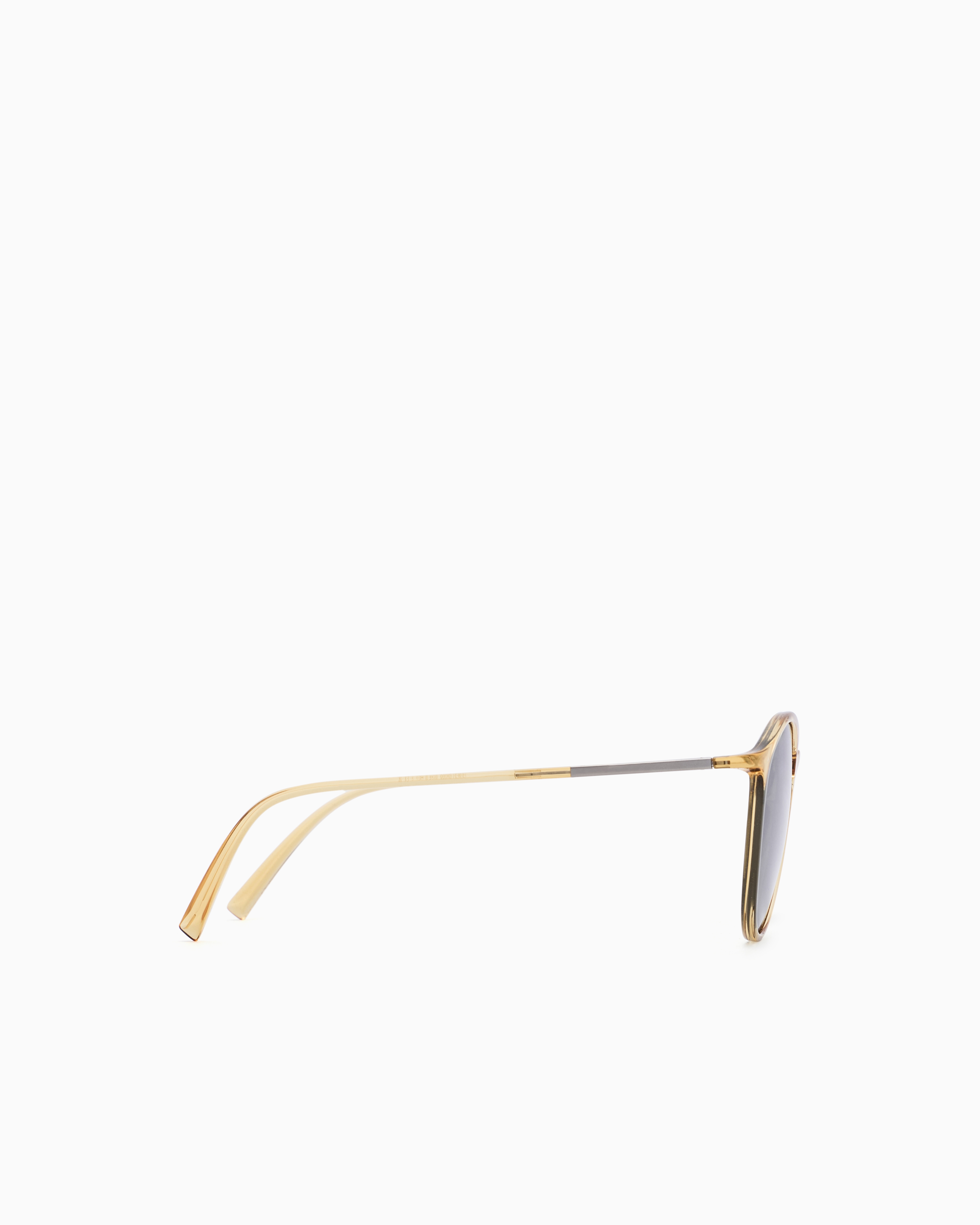 Giorgio Armani Panto Sunglasses In Beige