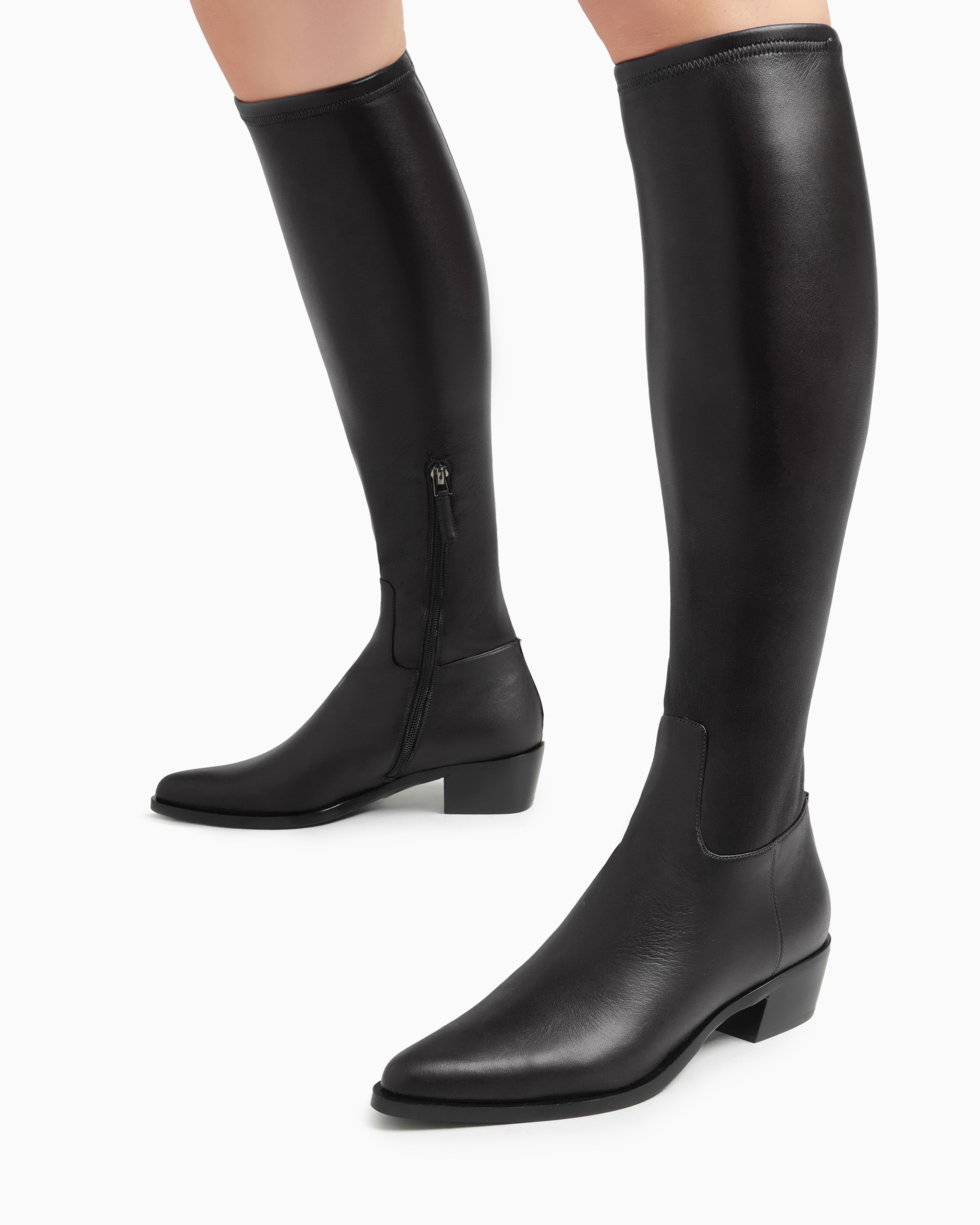 靴 GIORGIO ARMANI Butterfly leather boots GIORGIO ARMANI Butterfly leather boots