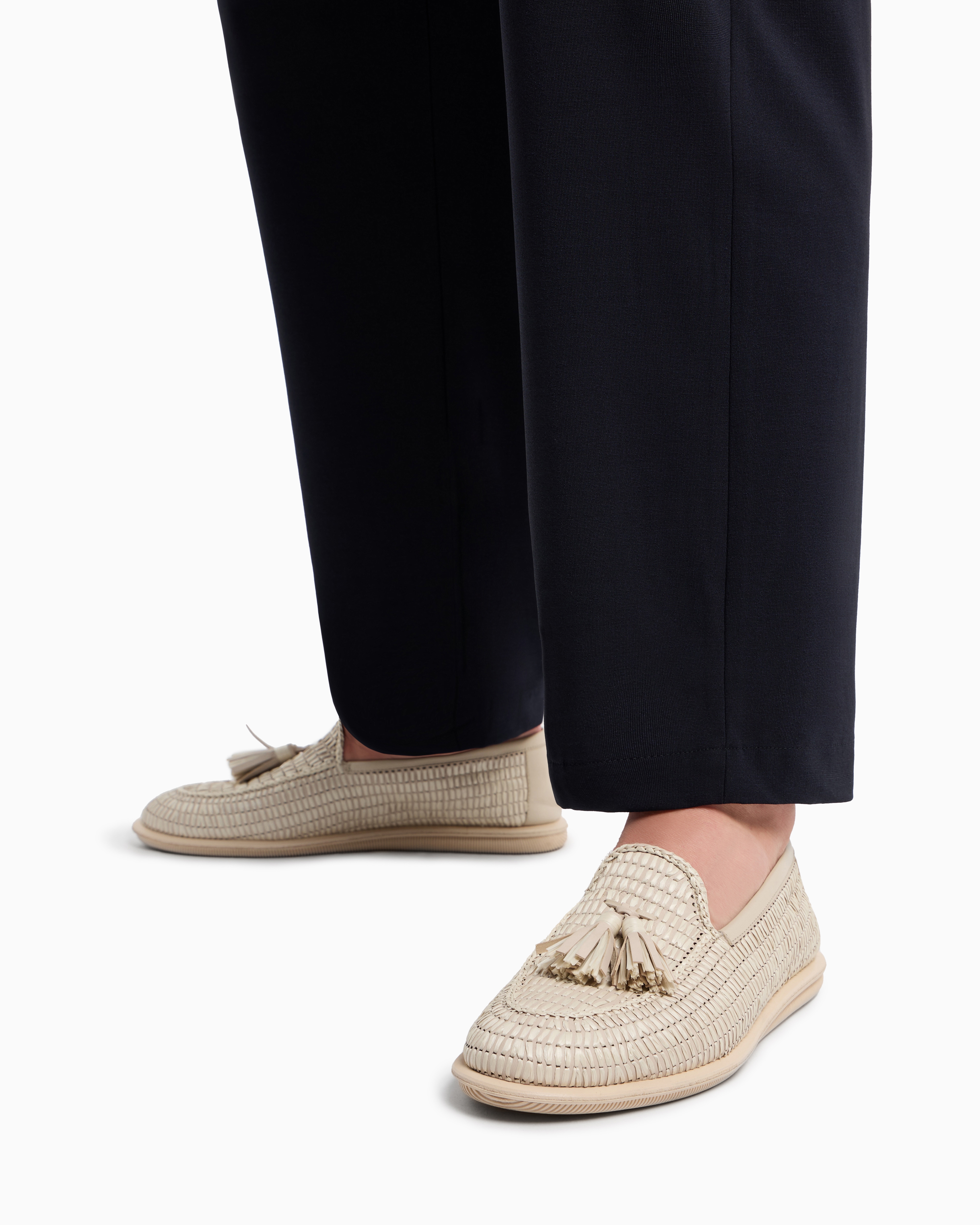 Giorgio Armani タッセルローファー 編み込み 225 25.0㎝ Giorgio Armani タッセルローファー 編み込み 225 25.0㎝