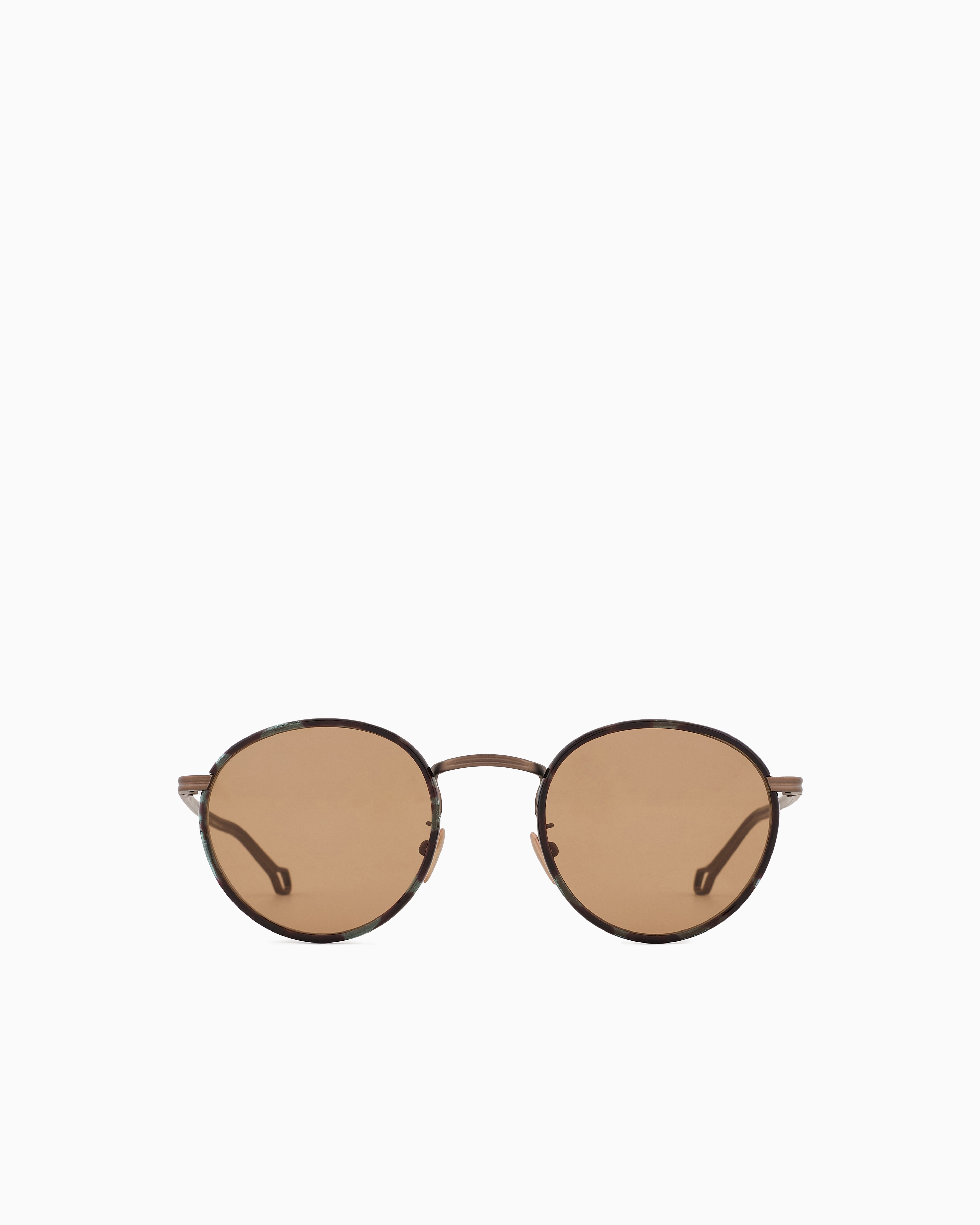 GIORGIO ARMANI イタリア製ブラウンラウンドサングラス メンズサングラス ラウンド | Giorgio Armani