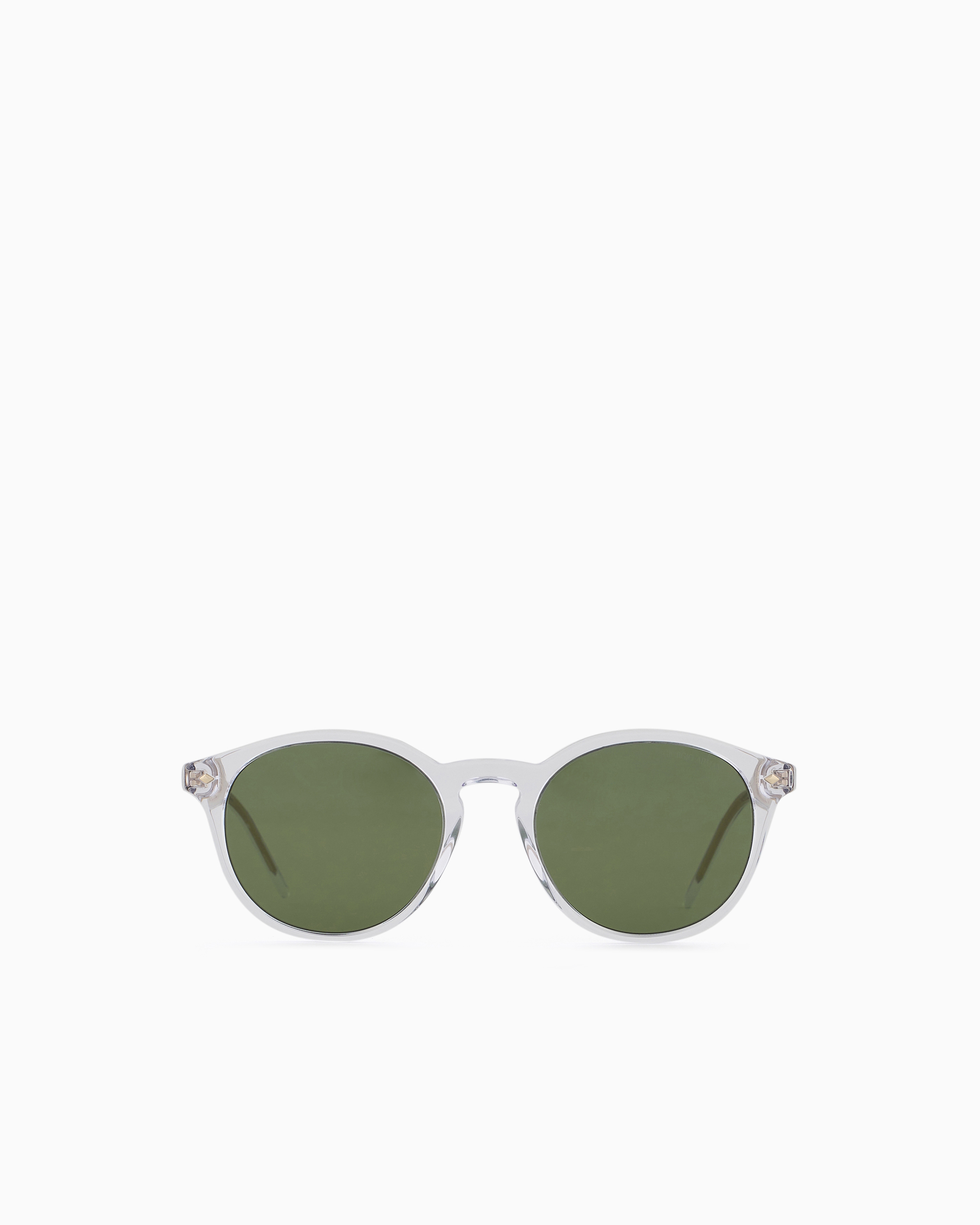Giorgio Armani Men's Transparent ’S Panto Sunglasses Large