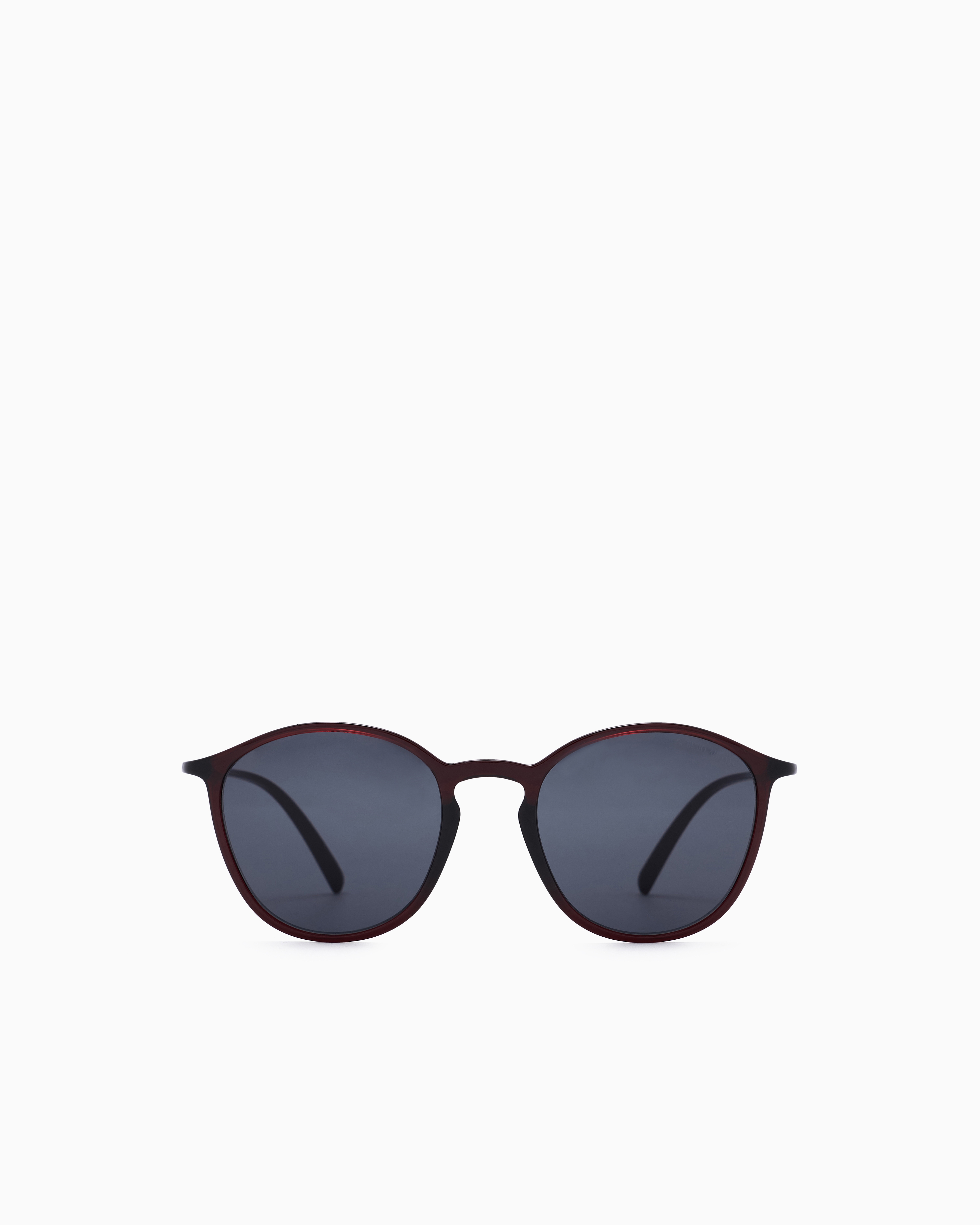 Giorgio Armani Panto Sunglasses In Burgundy