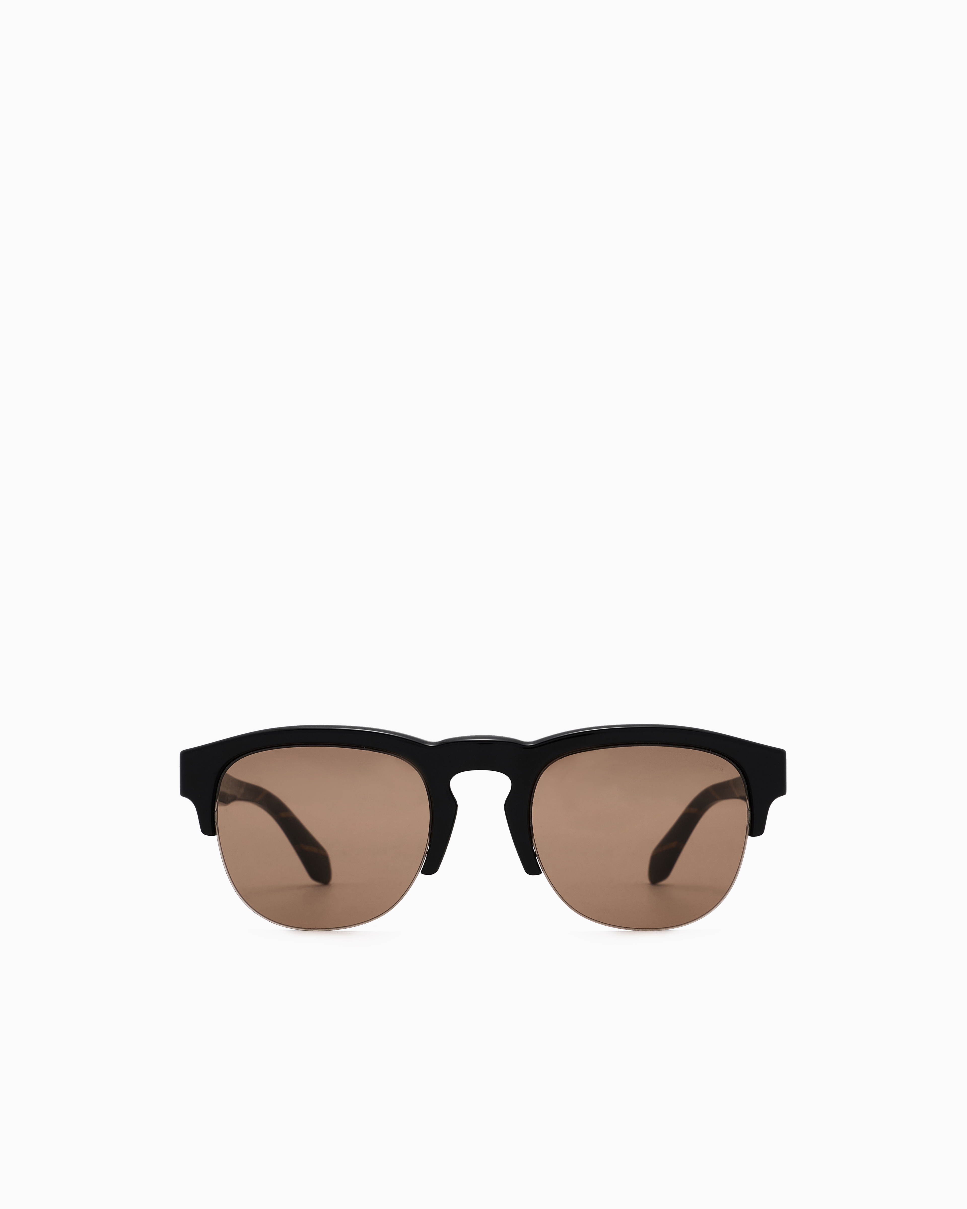 Giorgio Armani Black Panto Sunglasses Large