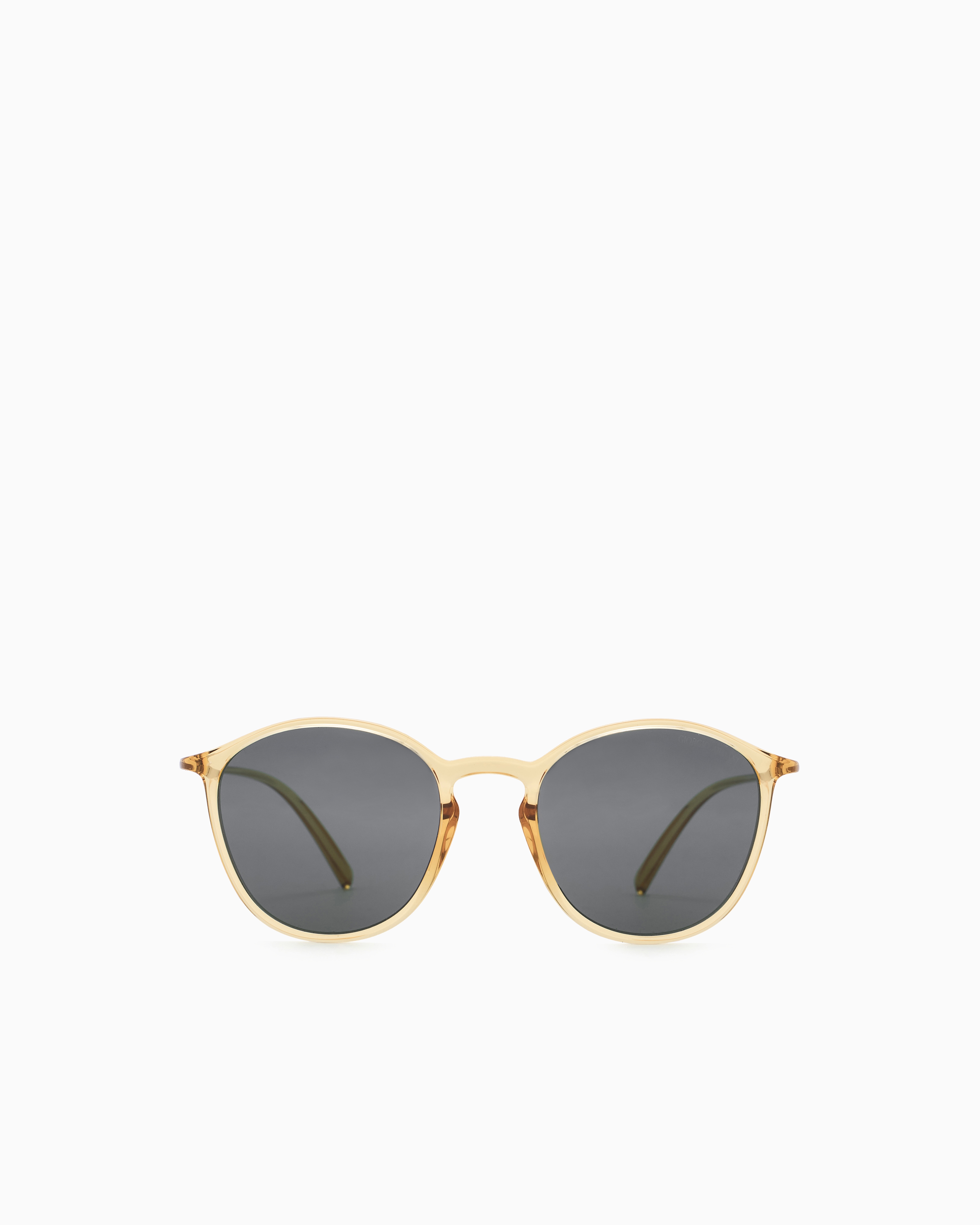 Giorgio Armani Panto Sunglasses In Beige